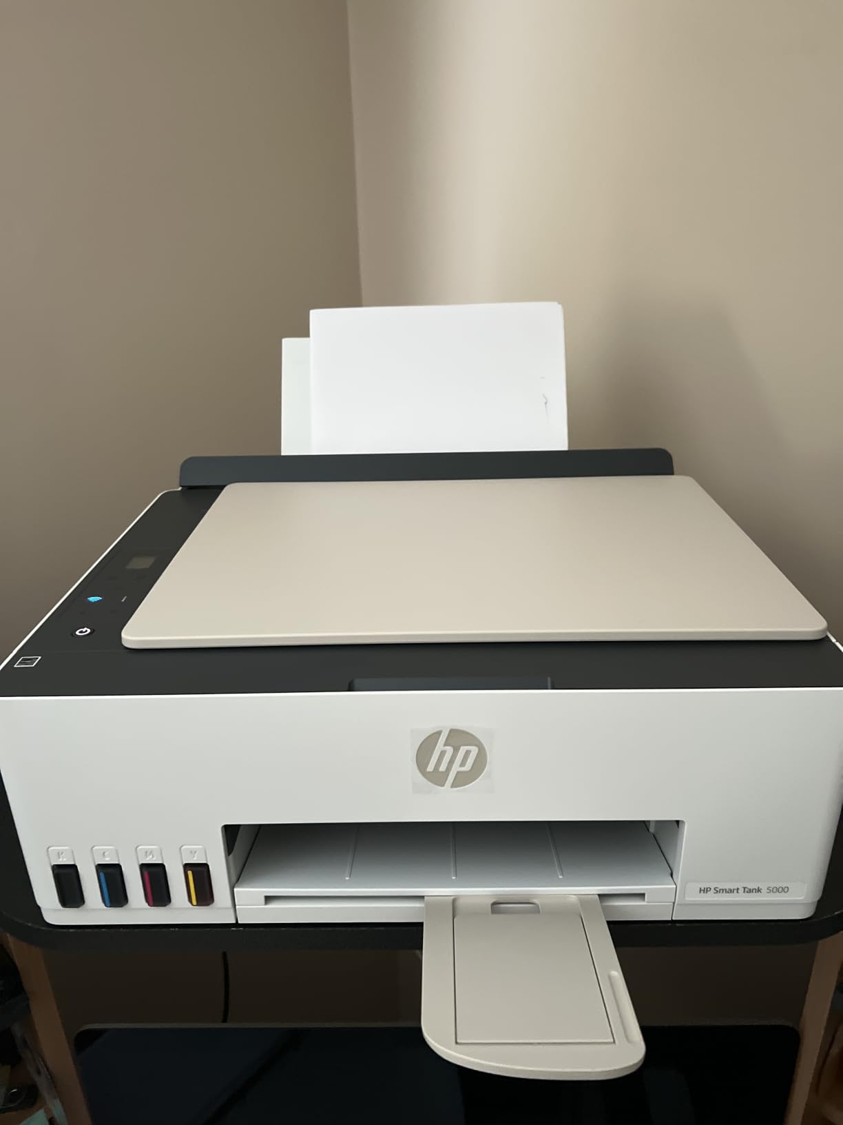 HP Smart Tank 5000 Wireless All-in-One Ink Tank Printer, Scanner, Copier with 2 Years of Ink Included, Best-for-Home, Cartridge-Free, Refillable and AI-Enabled. customer photo 1