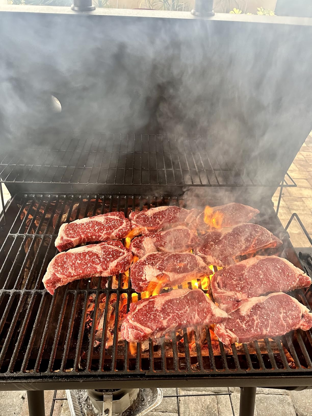 Char-Griller Smokin Pro Charcoal Grill and Offset Smoker with Side Fire Box, Dual Damper Control, Chrome Plated Steel Warming Rack, 1,130 Cooking Square Inches customer photo 1