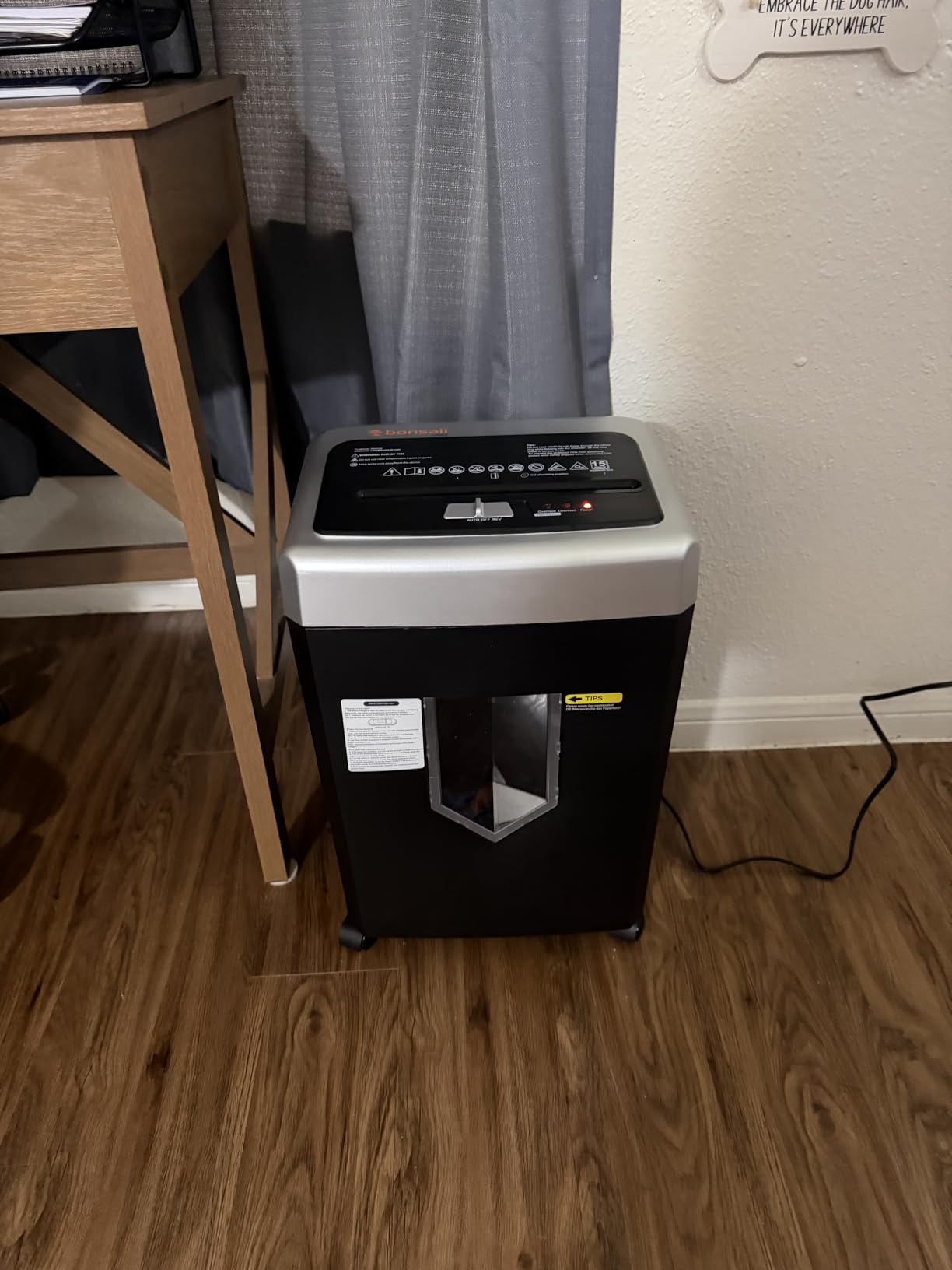 Bonsaii 15-Sheet Office Paper Shredder, 40 Mins Heavy Duty Shredder for Home Office, Crosscut Shreder with Anti-Jam System & P-4 High Security Supports CD/Credit Cards/Staple, 5 Gal Pullout Bin C169-B customer photo 2