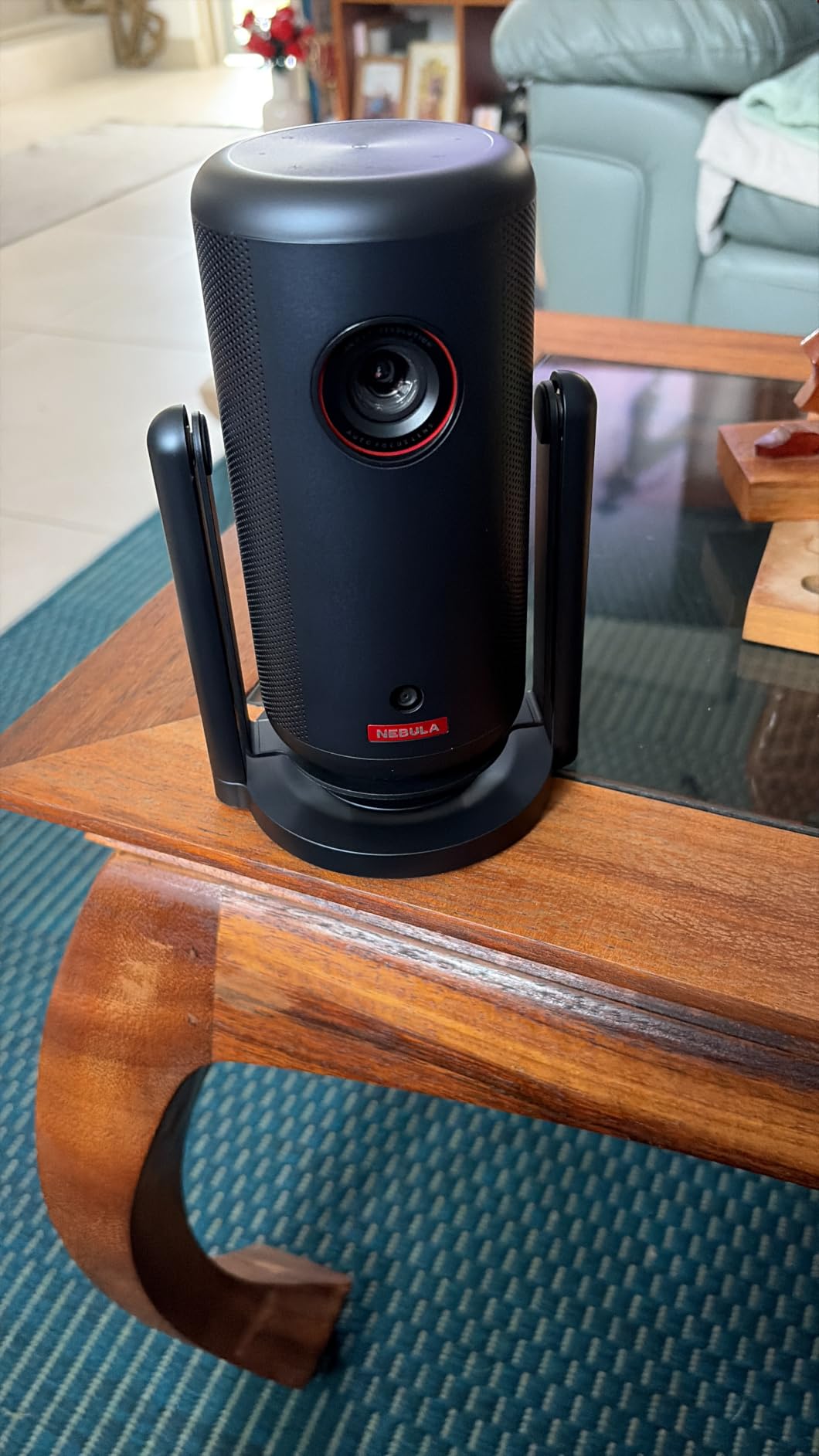 NEBULA Capsule 3 GTV Portable Mini Projector, Netflix Officially Licensed, 1080P Smart Projector with Wi-Fi, 2.5 hrs Battery, 120-Inch Display, Dolby Digital, for Any Space customer photo 1