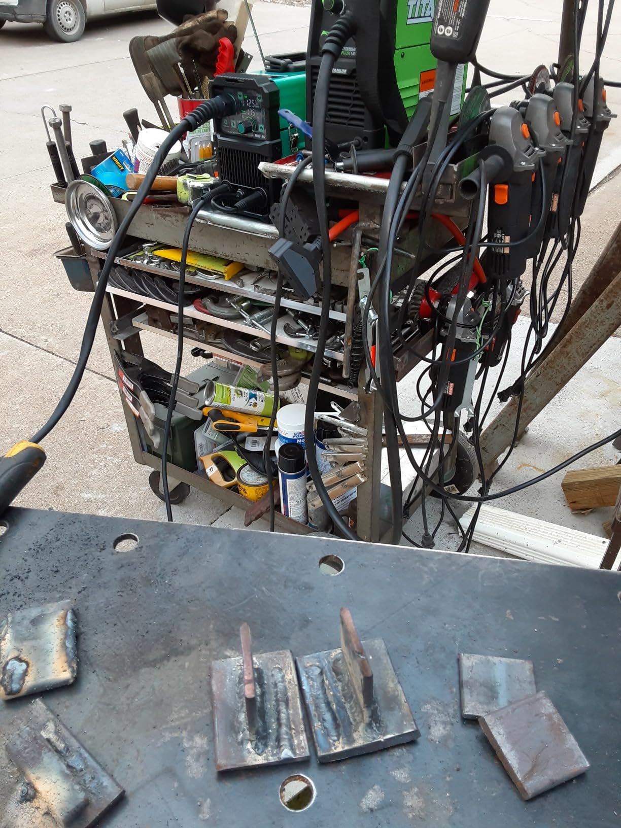 Bestarc 145A MIG Welder, Flux Core/Gas MIG Stick Lift TIG Welding, 110/220V customer photo 1