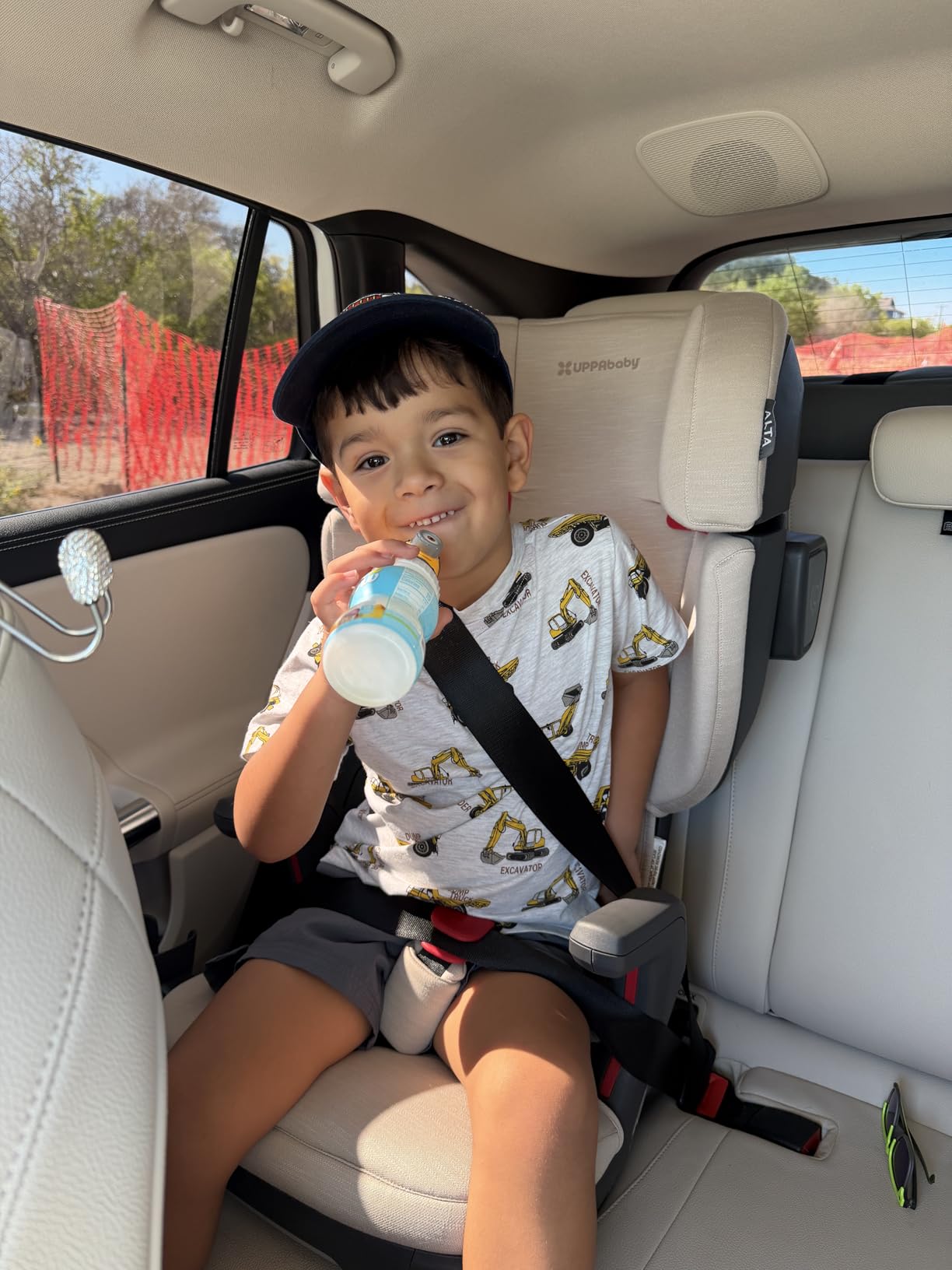 UPPAbaby Alta V2 High Back Booster Seat with Seven-Position Active Support Headrest, SecureFit Integrated Belt Guide + Positioner, Kavneer (Almond Melange) customer photo 1