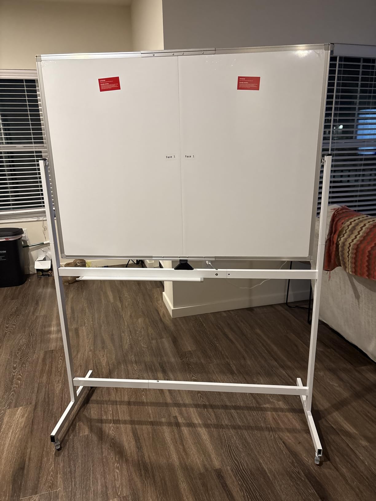 maxtek Rolling Whiteboard, 48x36 Large Magnetic White Board with Stands, Big Double-Sided White Board Dry Erase on Wheels for Homeschool, Home Office, Office, School customer photo 2