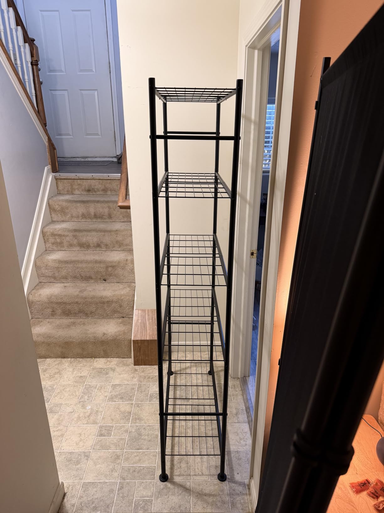 Sakugi Storage Shelves - 5 Tier Shelf Organizer, Heavy Duty Garage Shelving Unit with Leveling Feet, Stable Metal Shelves Organizer for Pantry, Kitchen and Closet, 33.0