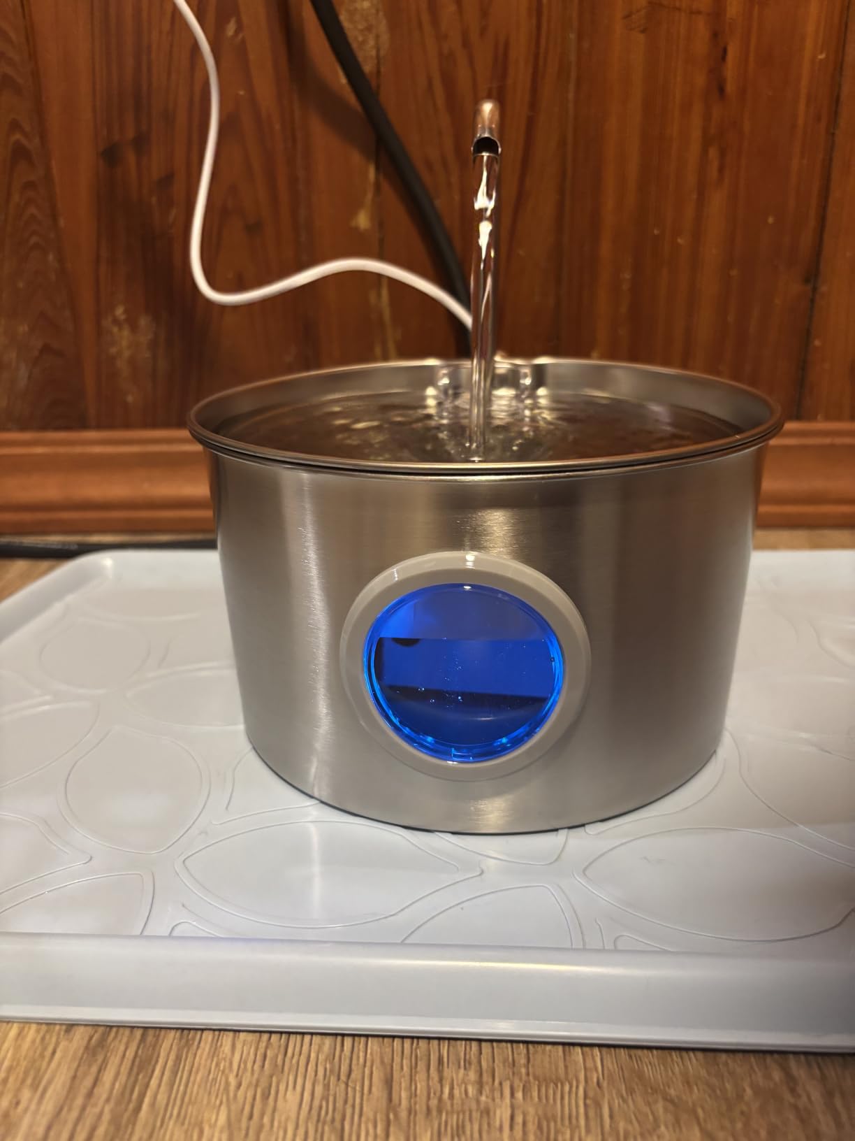 Cat Water Fountain Stainless Steel: 74oz/2.2L Cat Fountain for Drinking - Pet Water Fountain for Cats Inside - Quiet Cats Water Bowl Dispenser - Kitty Drinking Fountains - for Pets & Small Animals customer photo 1