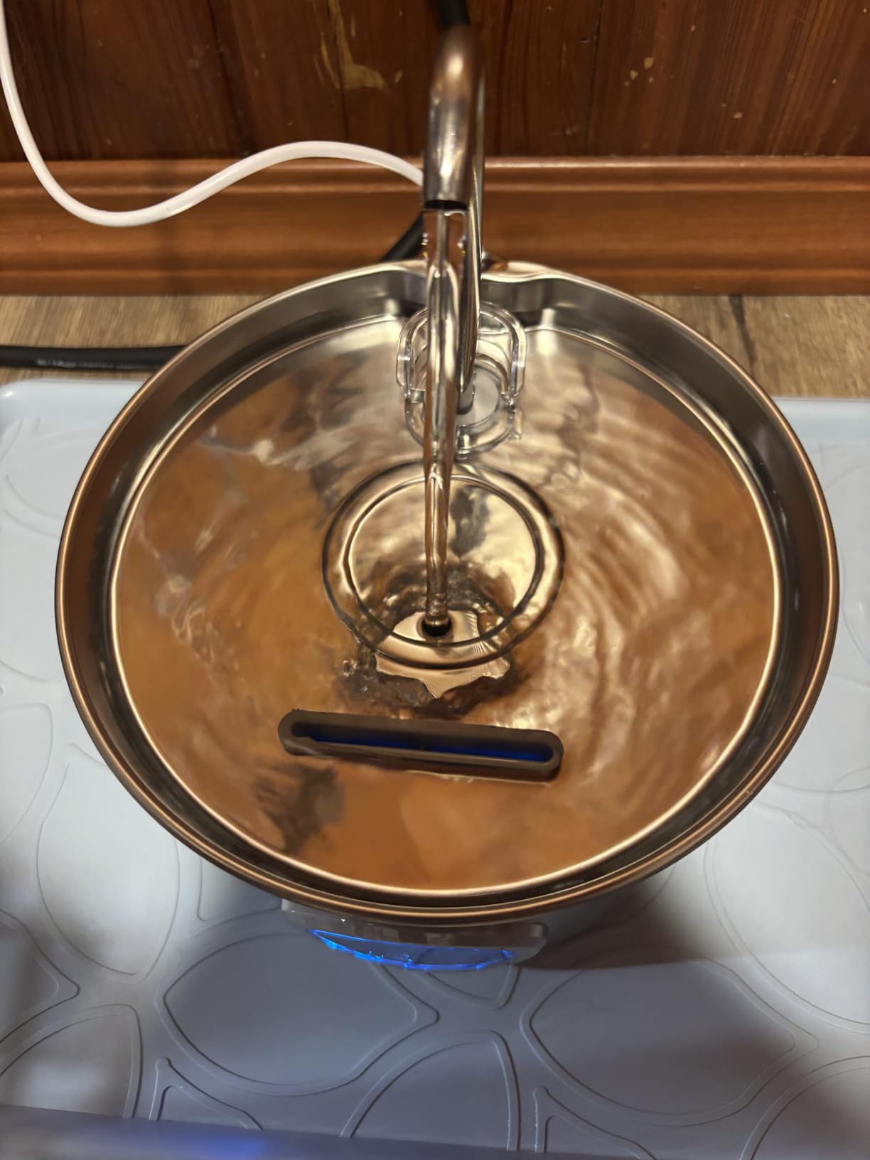 Cat Water Fountain Stainless Steel: 74oz/2.2L Cat Fountain for Drinking - Pet Water Fountain for Cats Inside - Quiet Cats Water Bowl Dispenser - Kitty Drinking Fountains - for Pets & Small Animals customer photo 2