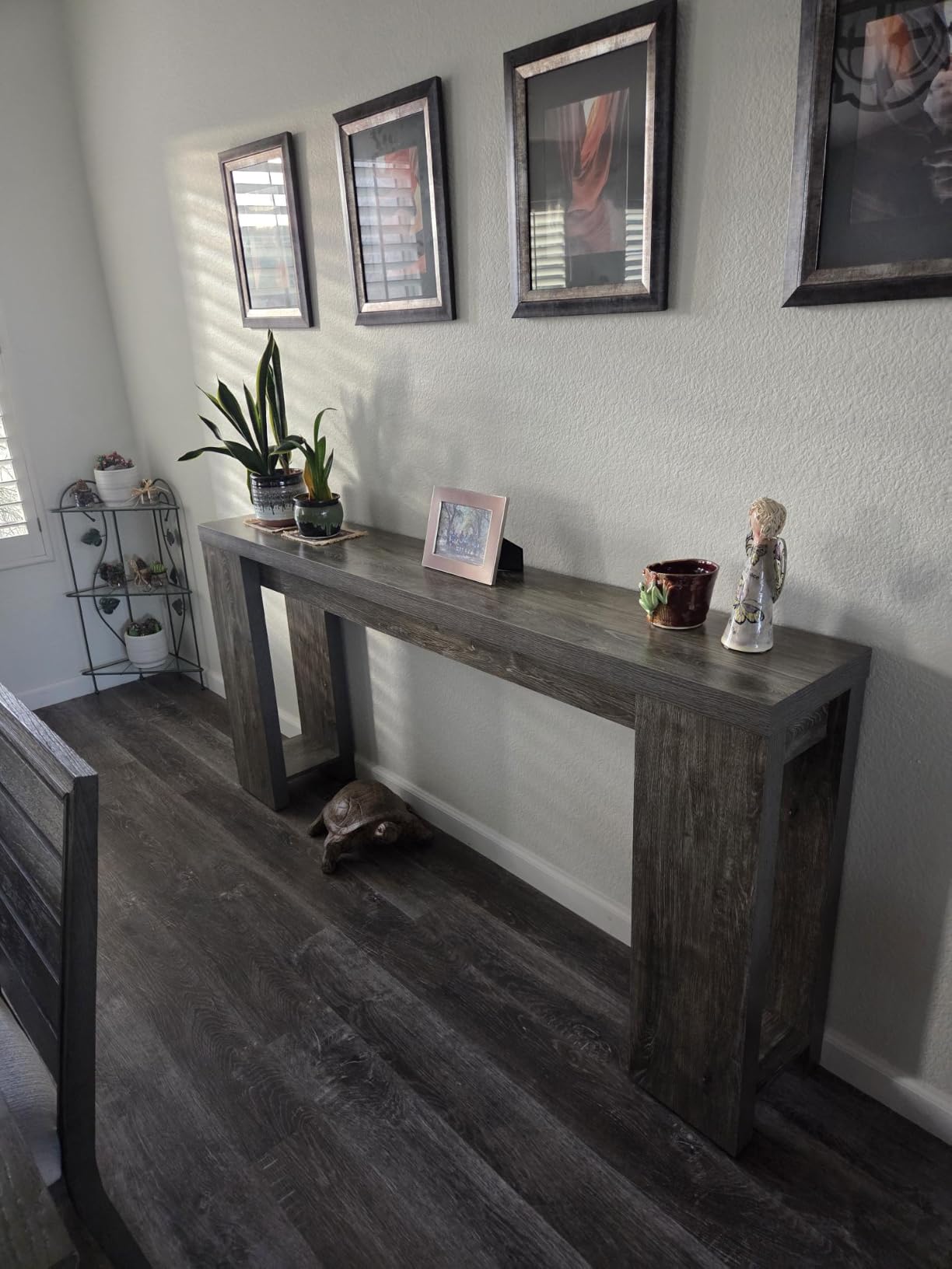 Tribesigns 70.9-Inch Extra Long Console Table, Farmhouse Wood Sofa Table Behind Couch, Narrow Entryway Accent Table for Living Room, Hallway, Entrance, Foyer, Light Oak Brown customer photo 1