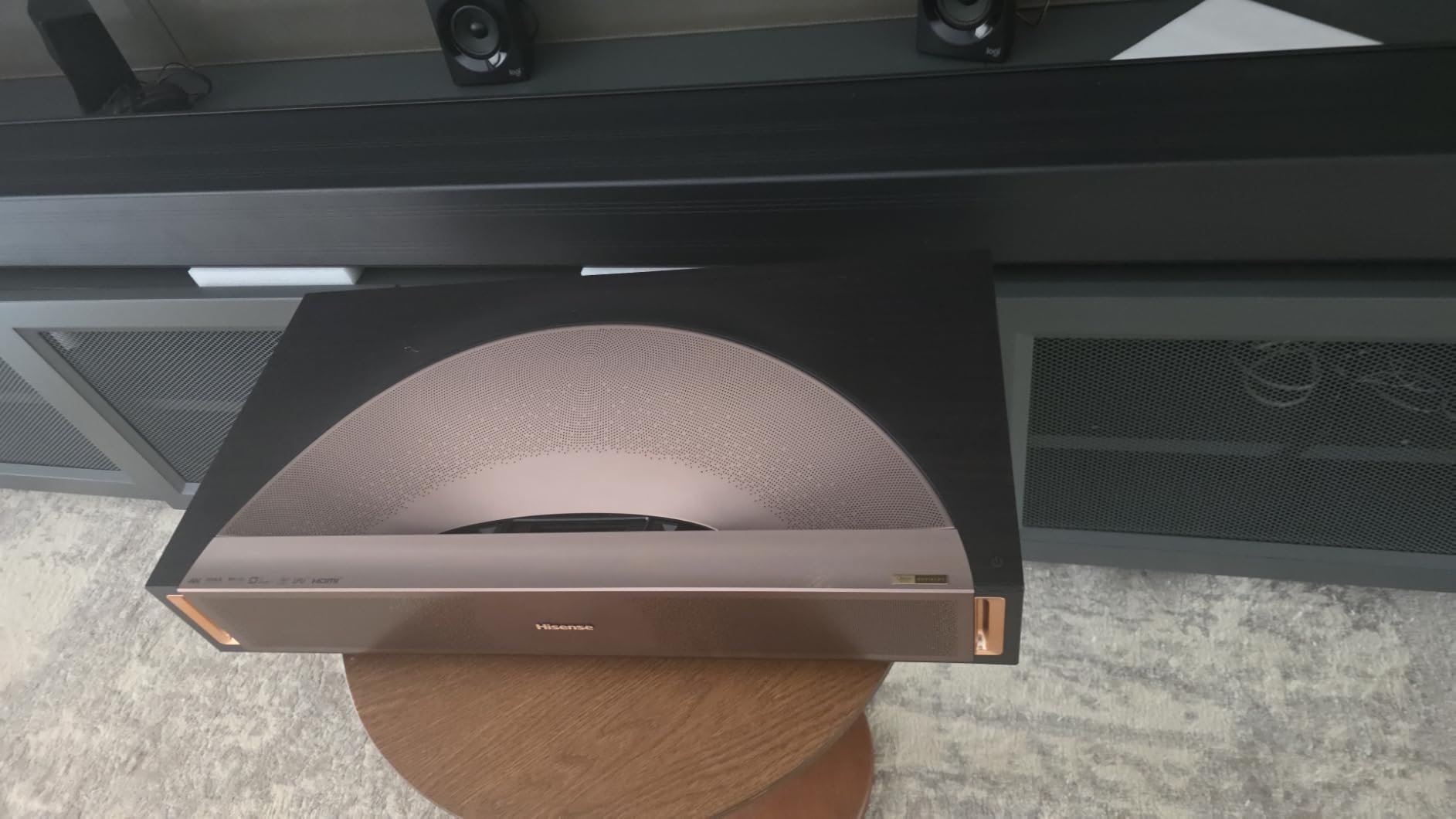 Hisense PX3-PRO Ultra Short Throw Triple Laser Projector, 4K UHD, 80-Inch - 150-Inch, 3,000 Lumens, 3000:1 Contrast, Dolby Vision & Atmos, IMAX Enhanced, 240 High Refresh Rate, Google TV, Designed for Xbox customer photo 2