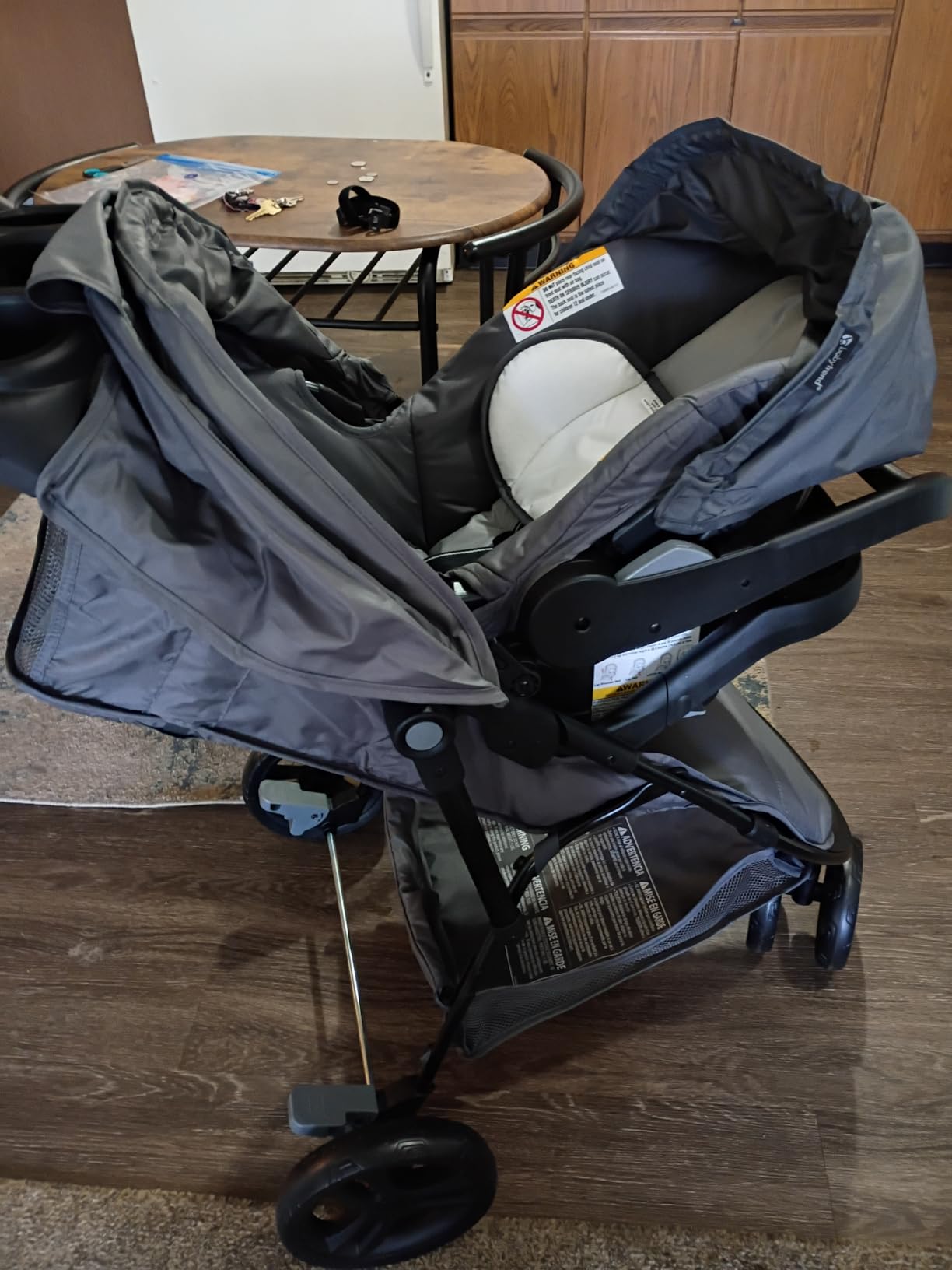 Baby Trend Venture 3-Wheel Stroller Travel System, Stellar Grey customer photo 1