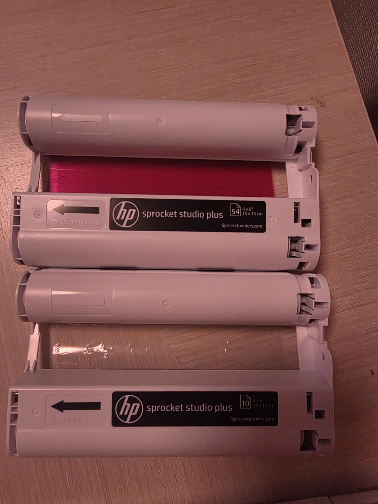 HP Sprocket Studio Plus 4x6 Wireless Instant Photo Printer, 118 Sheets + 3 Cartridges, Wi-Fi, Premium Dye Sublimation, Compact Home Use, Prints Vibrant Color Pictures, Editing App for Fun Photos customer photo 1