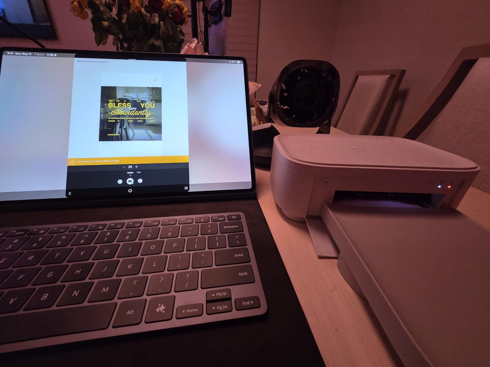 HP Sprocket Studio Plus 4x6 Wireless Instant Photo Printer, 118 Sheets + 3 Cartridges, Wi-Fi, Premium Dye Sublimation, Compact Home Use, Prints Vibrant Color Pictures, Editing App for Fun Photos customer photo 2