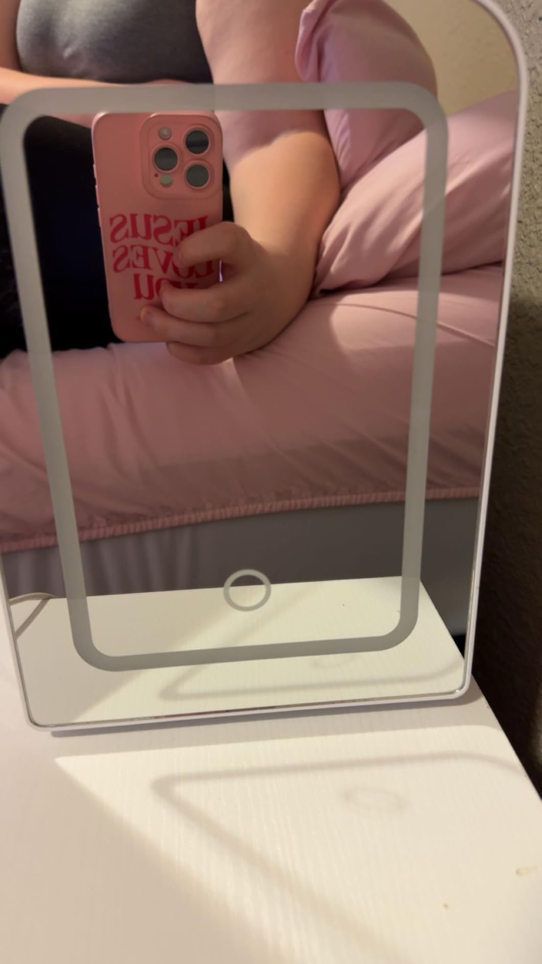 Xbeauty Skincare Mini Fridge With Dimmable LED Mirror, 4L Mini Makeup Refrigerator for SkinCare, Cosmetics, Food & Drinks, Portable Small Refrigerator for Bedroom, Dorm, Car, Office, White customer photo 2