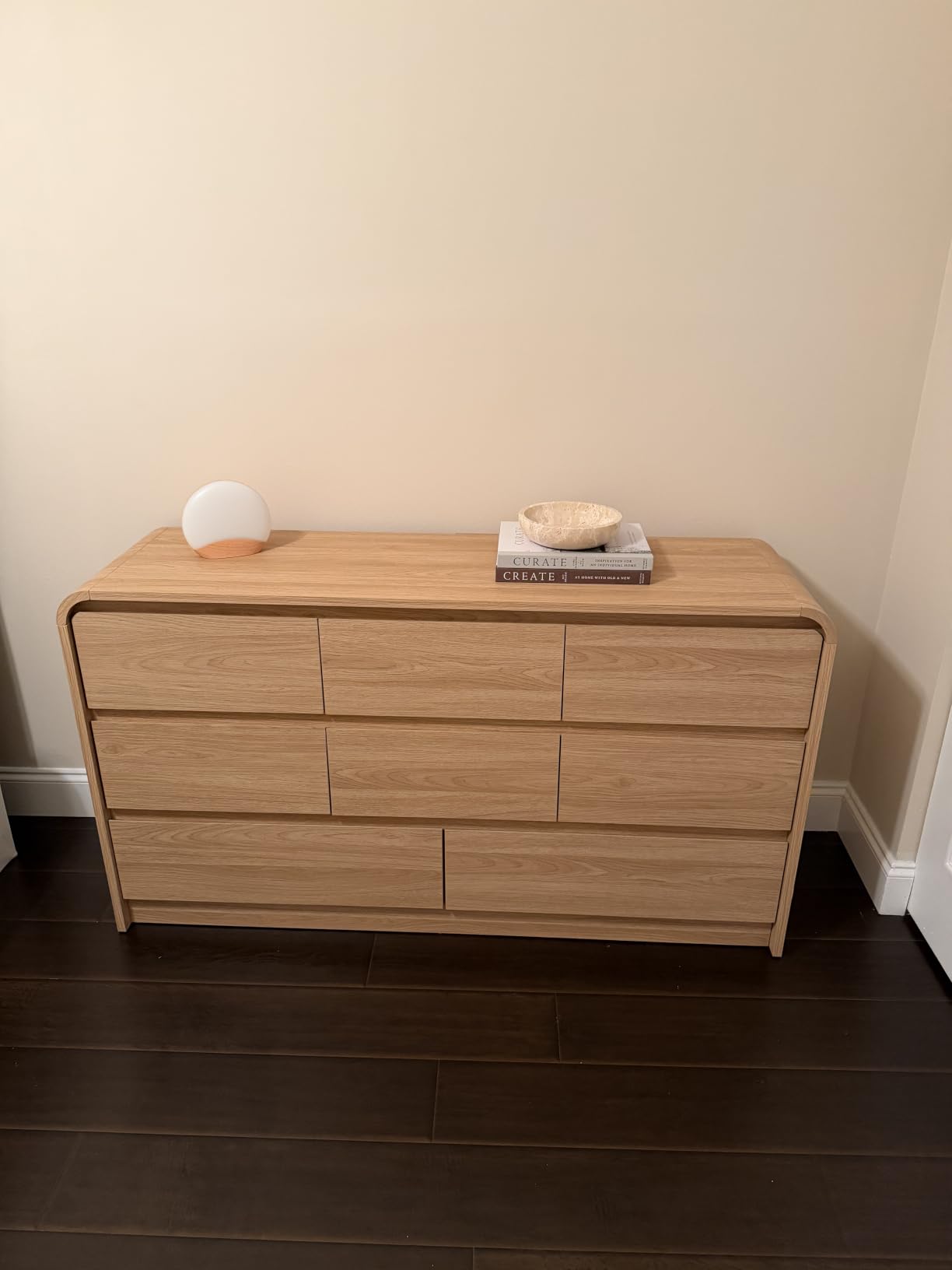 Aitjunz Modern 8 Drawers Dresser for Bedroom, 55