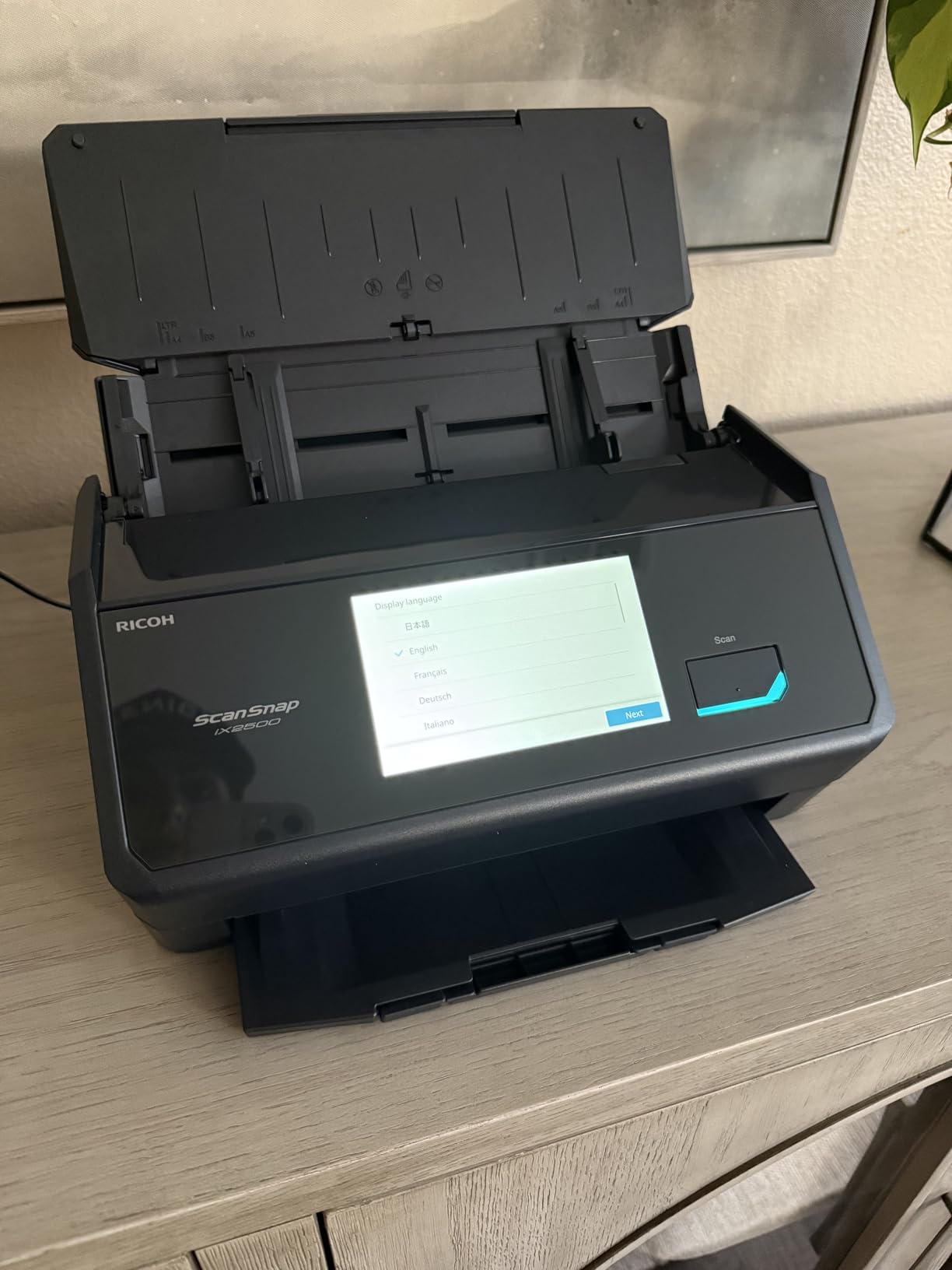 ScanSnap iX2500 Wireless or USB High-Speed Cloud Enabled Document, Photo & Receipt Scanner with Large 5