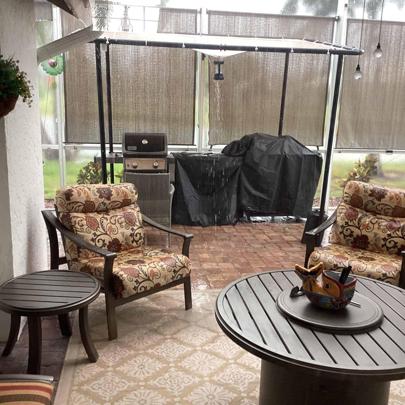 Aoxun 10x6 Lean-to Gazebo,Sloped Roof Pergola Porch Canopy Awning for Patio customer photo 1