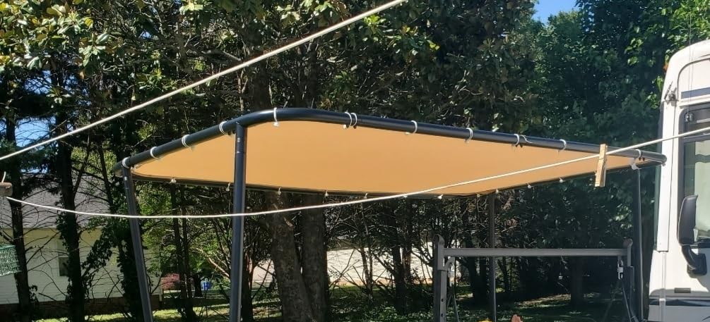 Aoxun 10x6 Lean-to Gazebo,Sloped Roof Pergola Porch Canopy Awning for Patio customer photo 2