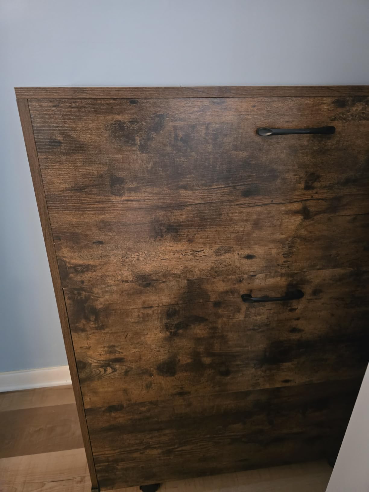 KOMFOTT Murphy Bed Cabinet, Rolling Folding Bed into Cabinet with Mattress & Lockable Wheels, Folding Bed Frame for Small Space, Roll Away Pull Out Murphy Bed for Guest Room Office customer photo 1