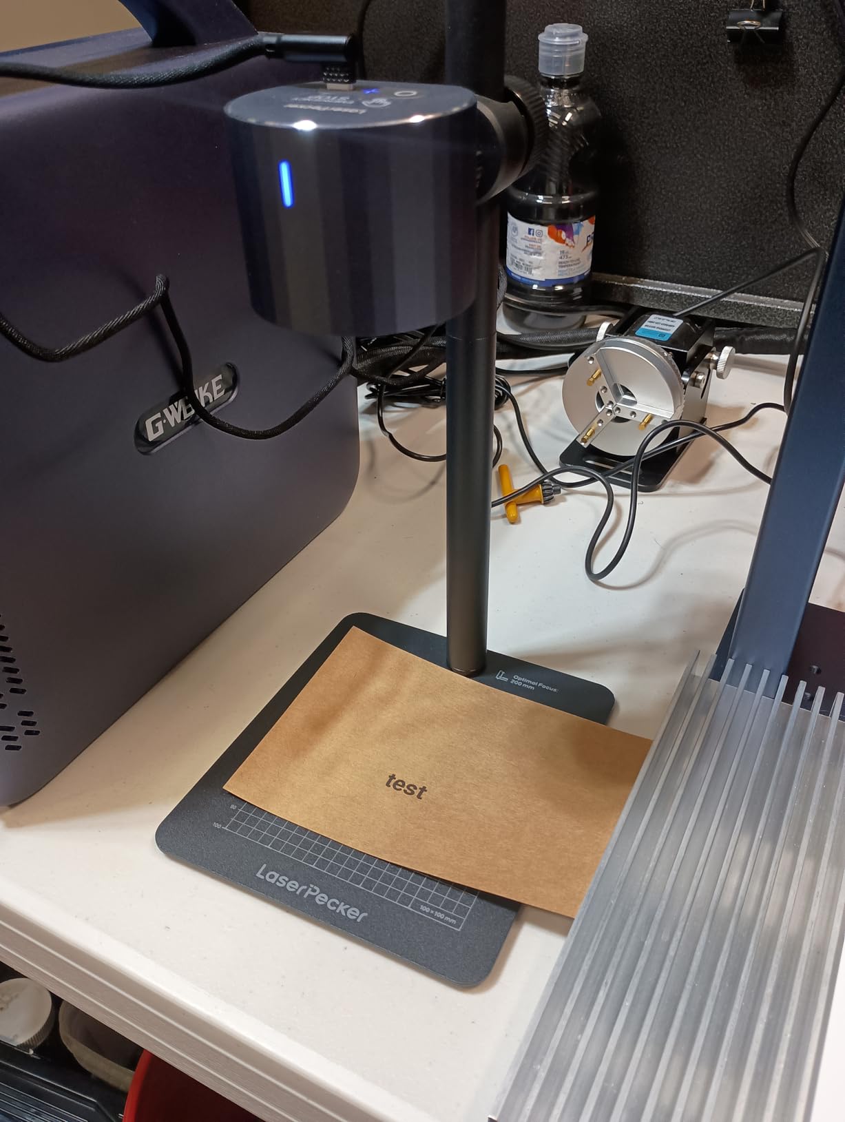 LaserPecker LP1 Plus Mini Laser Engraver for Beginners, Pocket-Sized with Adjustable Stand, 360 Multi-Angle customer photo 1