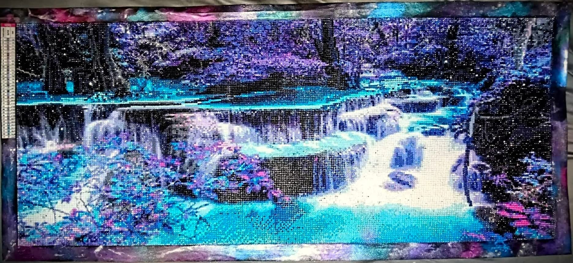 YALKIN Square 5D Diamond Painting Kits for Adults, Castle Large Diamond Art Kits Full Drill Diamond Painting Kit for Adult Beginners, DIY Crystal Picture Art for Home Wall Decor 40x70CM/15.8x27.6in customer photo 1