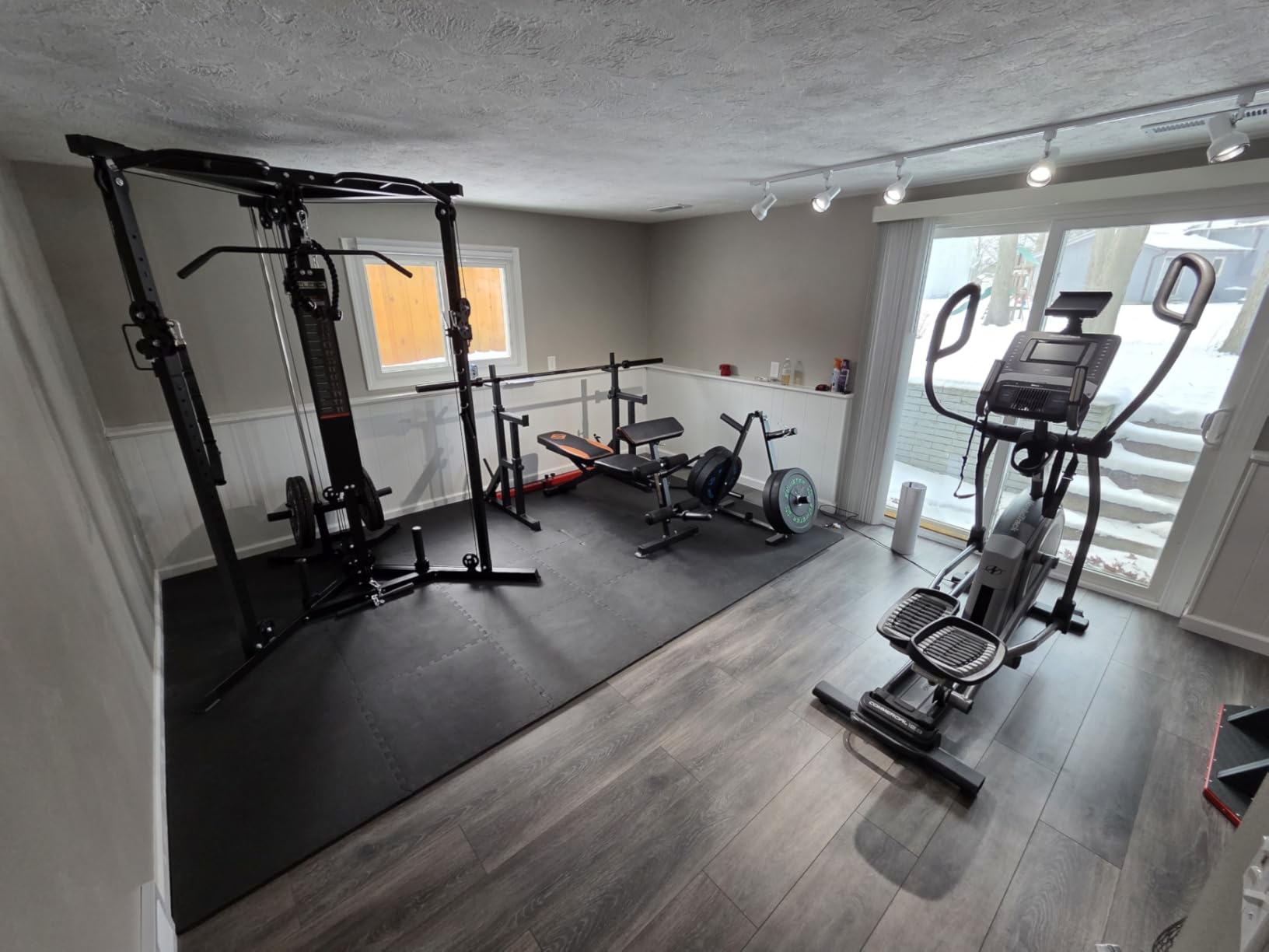 JELENS CC01 Cable Crossover Machine with High and Low Pulley System, Functional Trainer with Pull Up Bars and Optional Bundle, Cable Machine for Home Gym Power Workout customer photo 1