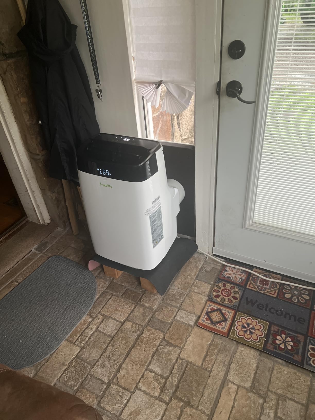 Hykolity WiFi Enabled Portable Air Conditioners 10,000 BTU, Cools Rooms Up To 450 Sq.Ft, 45dB Dual Motor 5 in 1 Quiet Smart AC Unit with Cool, Fan, Dehumidifier, 24H Timer & Sleep Mode customer photo 1