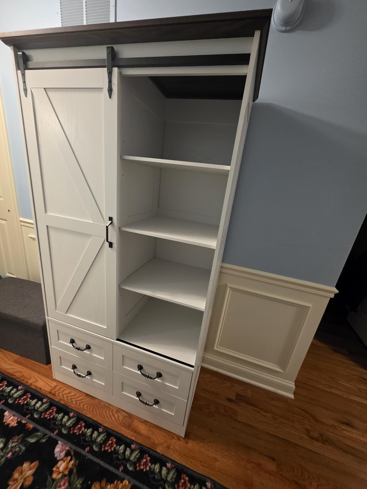 IRONCK Armoire Wardrobe Closet with 4 Drawers,71