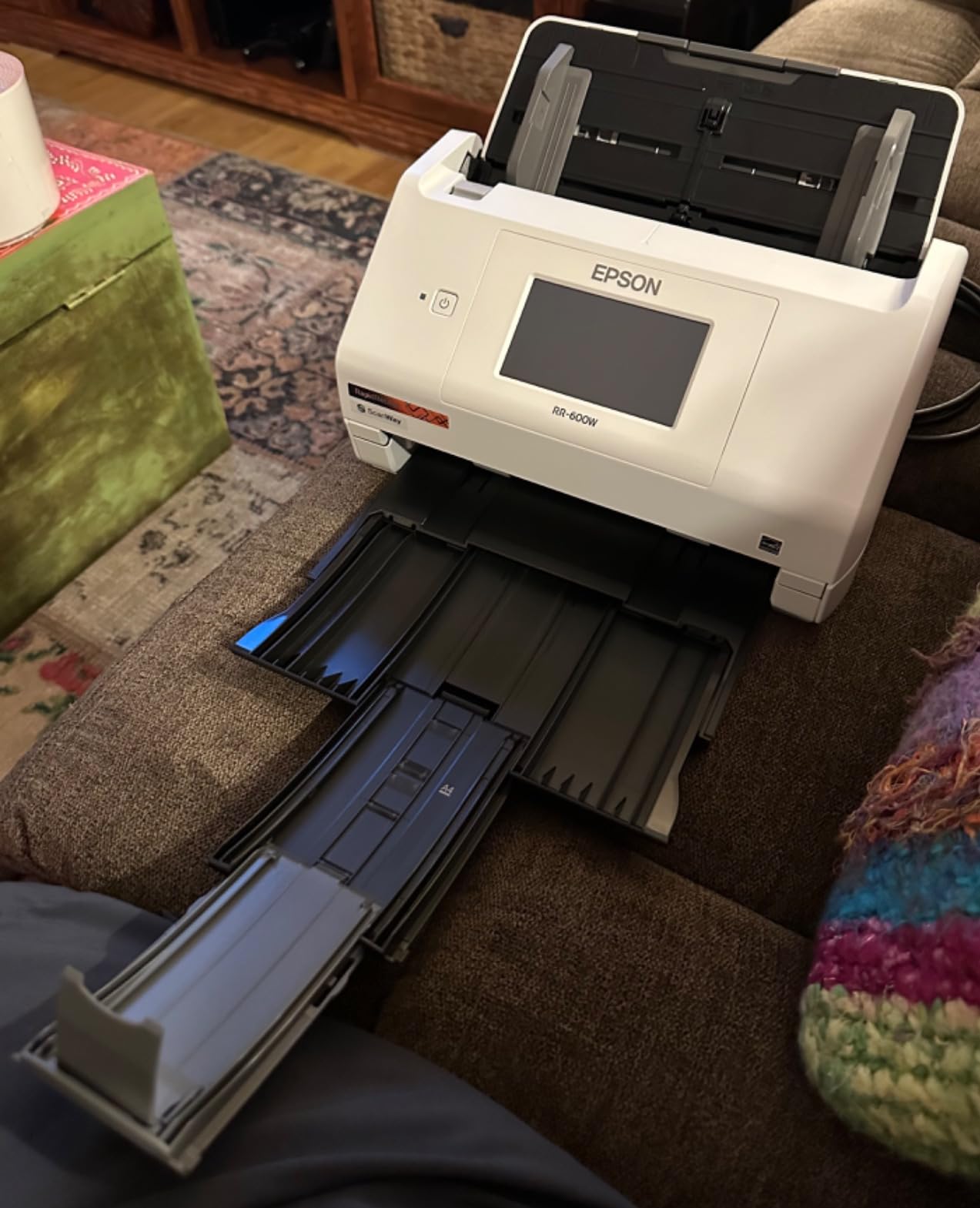 Epson RapidReceipt RR-620W Wireless & USB High-Speed AI & Cloud Ready Desktop Color Duplex Receipt & Document Scanner for Mac & PC, up to 45 ppm, 4.3