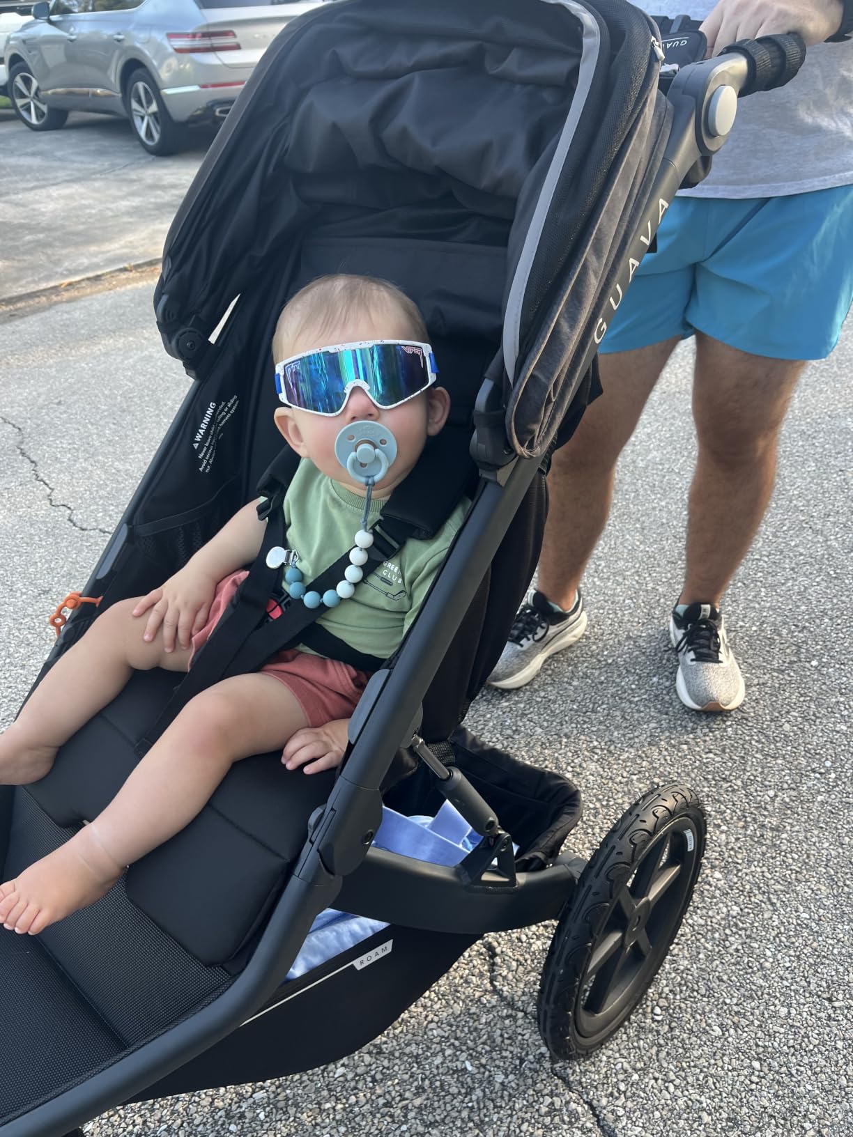 Guava Roam Jogging Stroller with 3D Nesting Fold | Compact-Folding All-Terrain Running Stroller customer photo 1