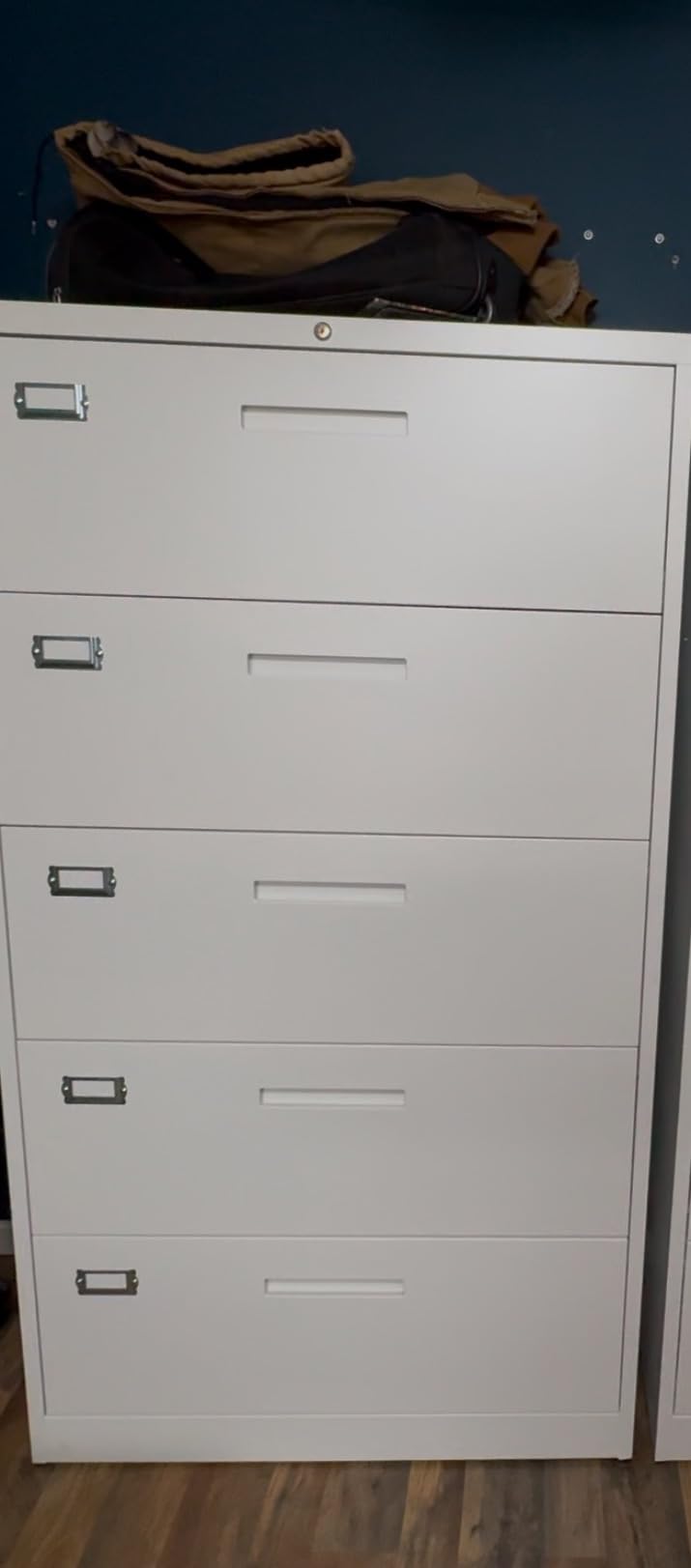 Letaya 2 Drawer File Cabinet with Lock, Metal Lateral Filing Cabinet for Home Office, Hanging Letter/Legal/A4 Size (Black) customer photo 2