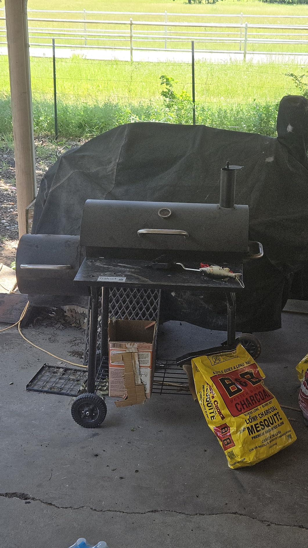 Realcook Charcoal Grill with Offset Smoker: Spacious Barrel Charcoal Grills with 800 Sq. In. Cooking Space - BBQ Offset Smoker Combo customer photo 1