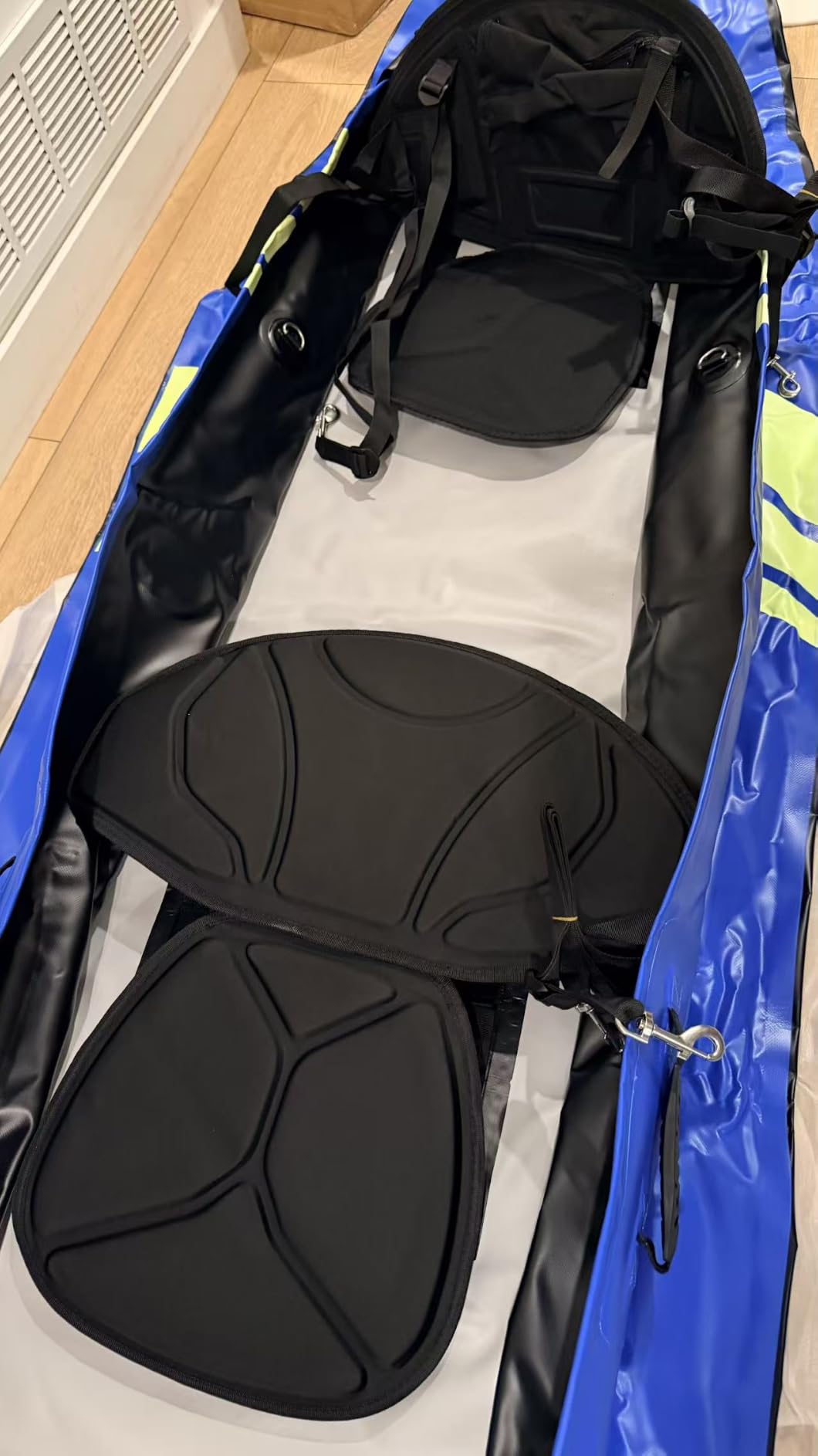 WETURE Inflatable Kayak 2 Person, Tandem Touring Kayaks for Adults, 12.5FT 507 LBS Capacity, Portable Kayak with Luminous Strips, Adjustable Kayak Seat, 2 Paddles, 2 Tail Fins, Pump & Storage Bag customer photo 2