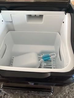 Landeagle Nugget Ice Makers Countertop, Portable Pebble Ice Machine with Crushed Ice, 45lbs/Day Soft Pellet Ice Maker Stainless with 24H Timer, Self-Cleaning Chewable Sonic Ice for Home,Kitchen,Office customer photo 2