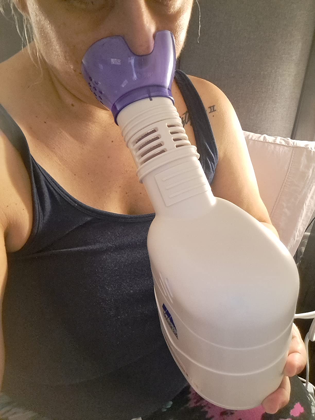 MABIS Facial Steamer, Steam Inhaler, Vaporizer or Vocal Steamer with Aromatherapy Diffuser and Soft Face Mask, 25mL customer photo 2