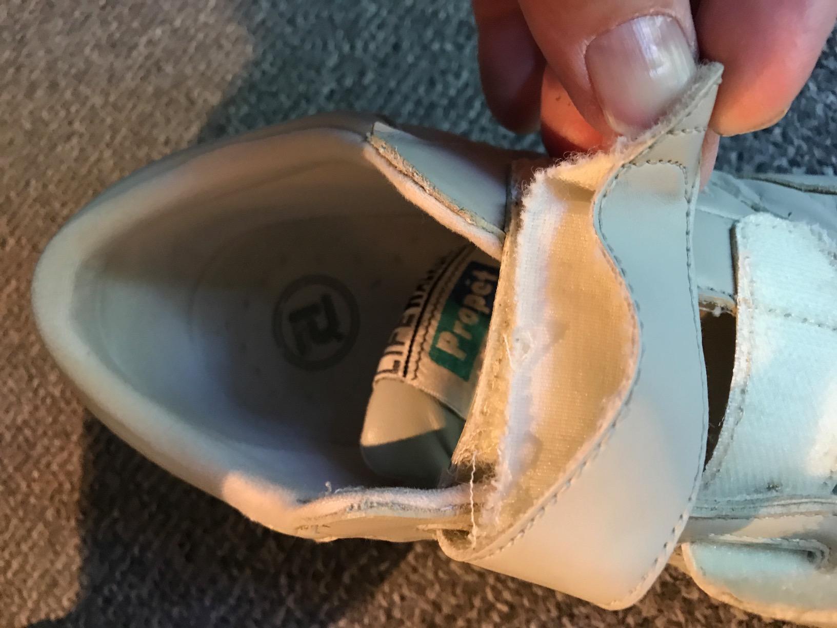 Propet Mens LifeWalker Strap Slip On Walking Walking Sneakers Shoes - Off White customer photo 2