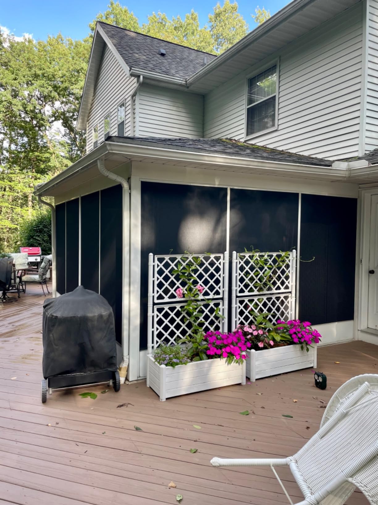 ADFORS Solar Screen, 48 Inches x 100 Feet Roll - UV-Resistant Replacement Screen for Windows and Doors - Charcoal customer photo 2