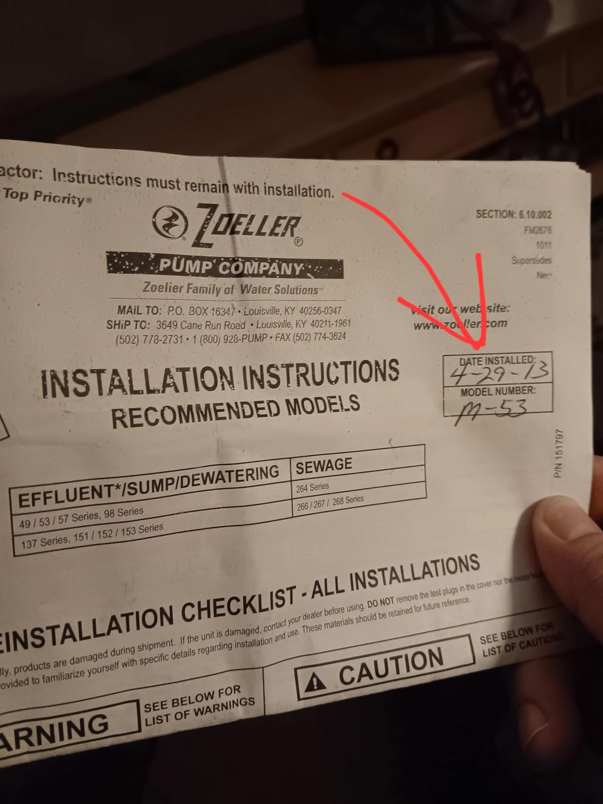 Zoeller M53 Mighty-mate Submersible Sump Pump, 1/3 Hp customer photo 2