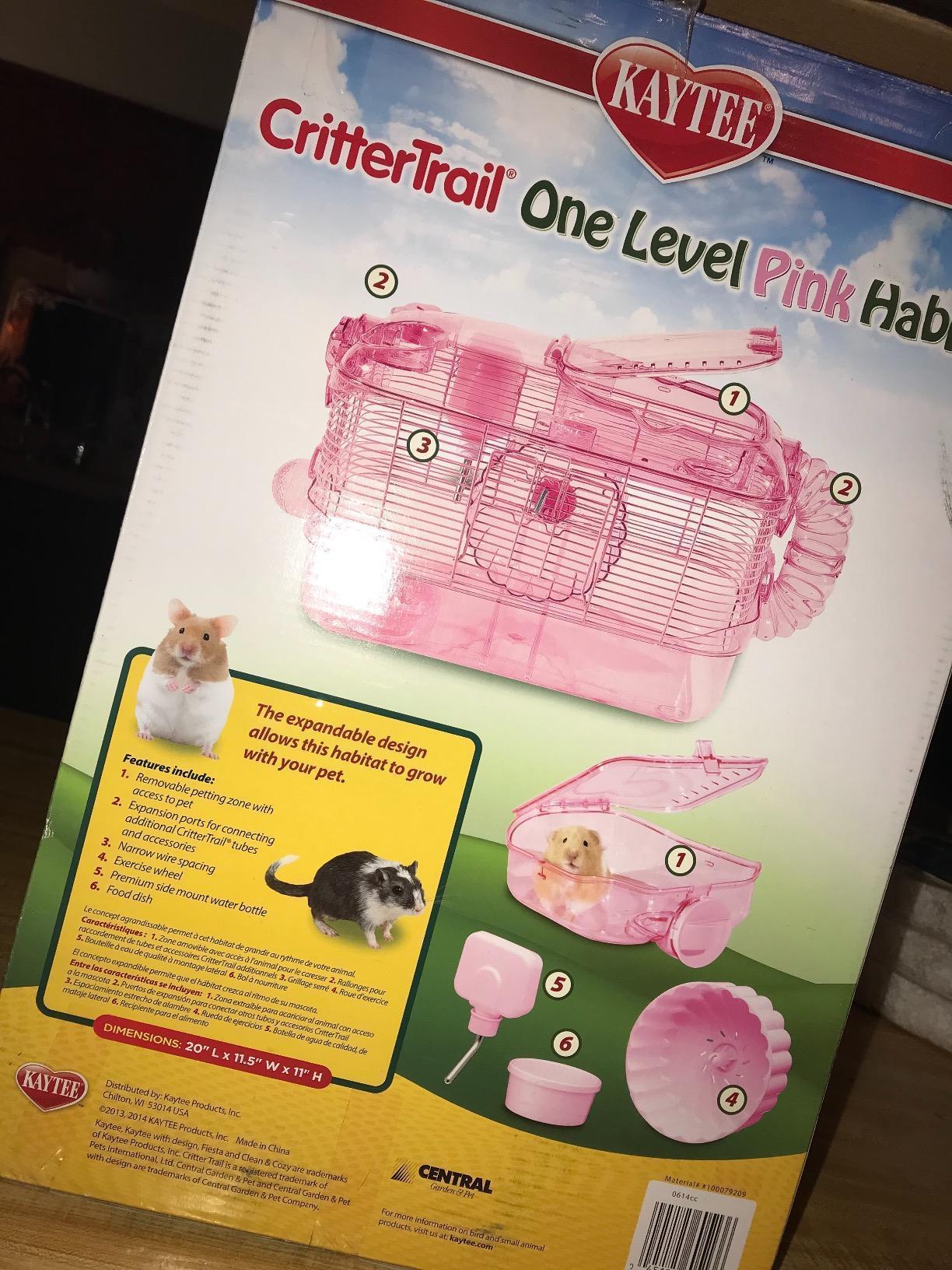 Kaytee CritterTrail Pink Habitat for Pet Mice, Dwarf Hamsters, Hamsters or Gerbils customer photo 1