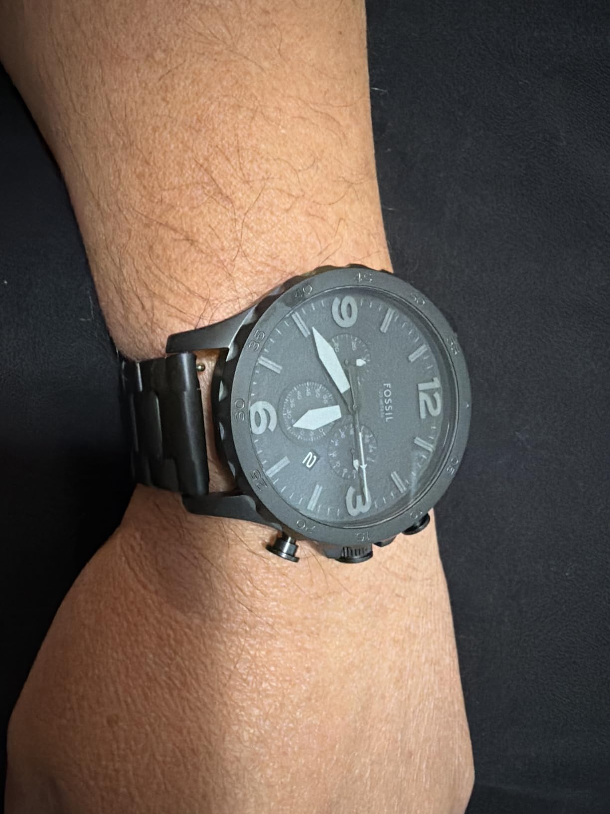 Fossil Men's Nate Quartz Chronograph Watch for Men customer photo 1