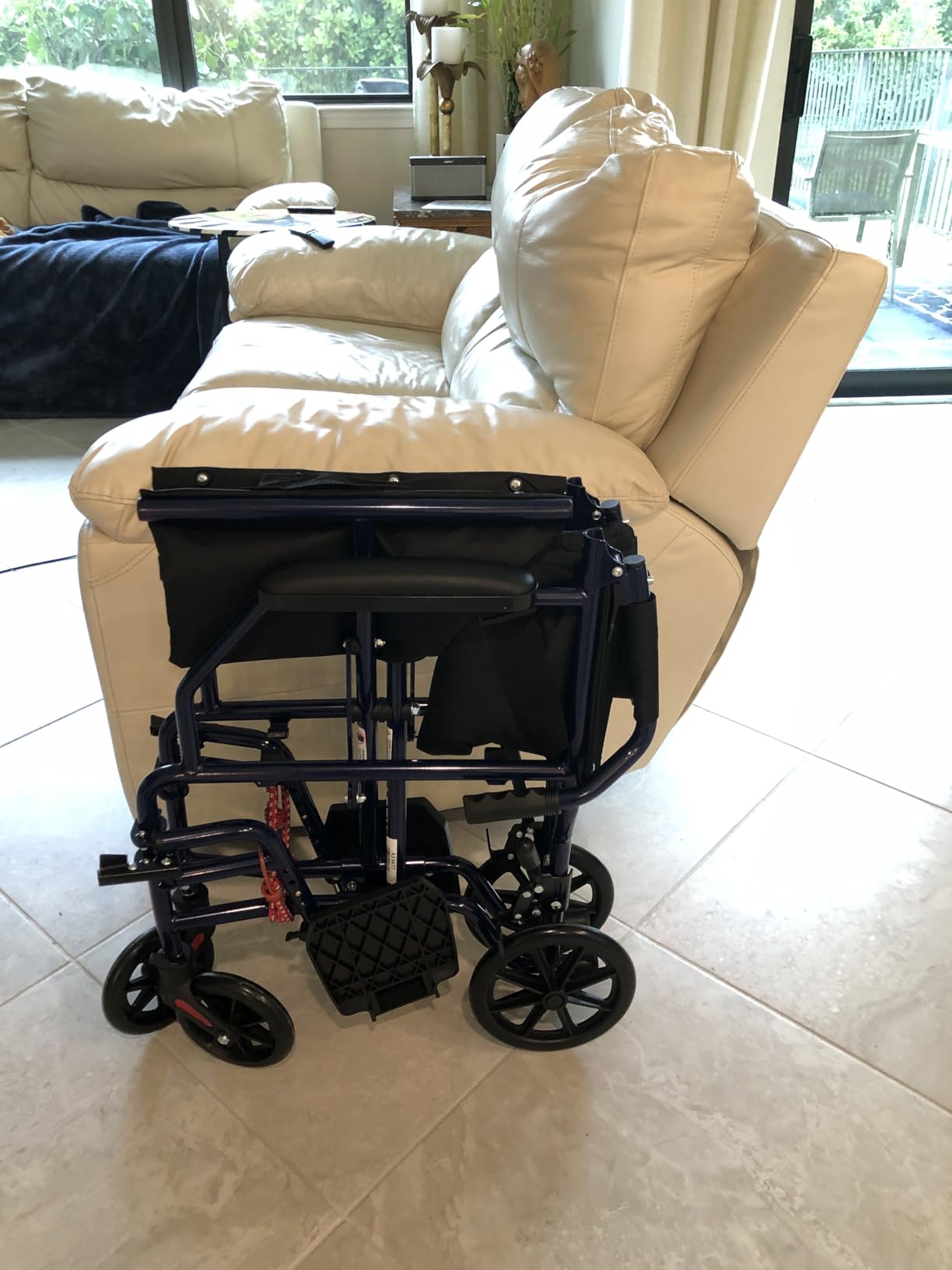 Carex Transport Wheelchair With 19 inch Seat, Folding Transport Chair with Foot Rests customer photo 1