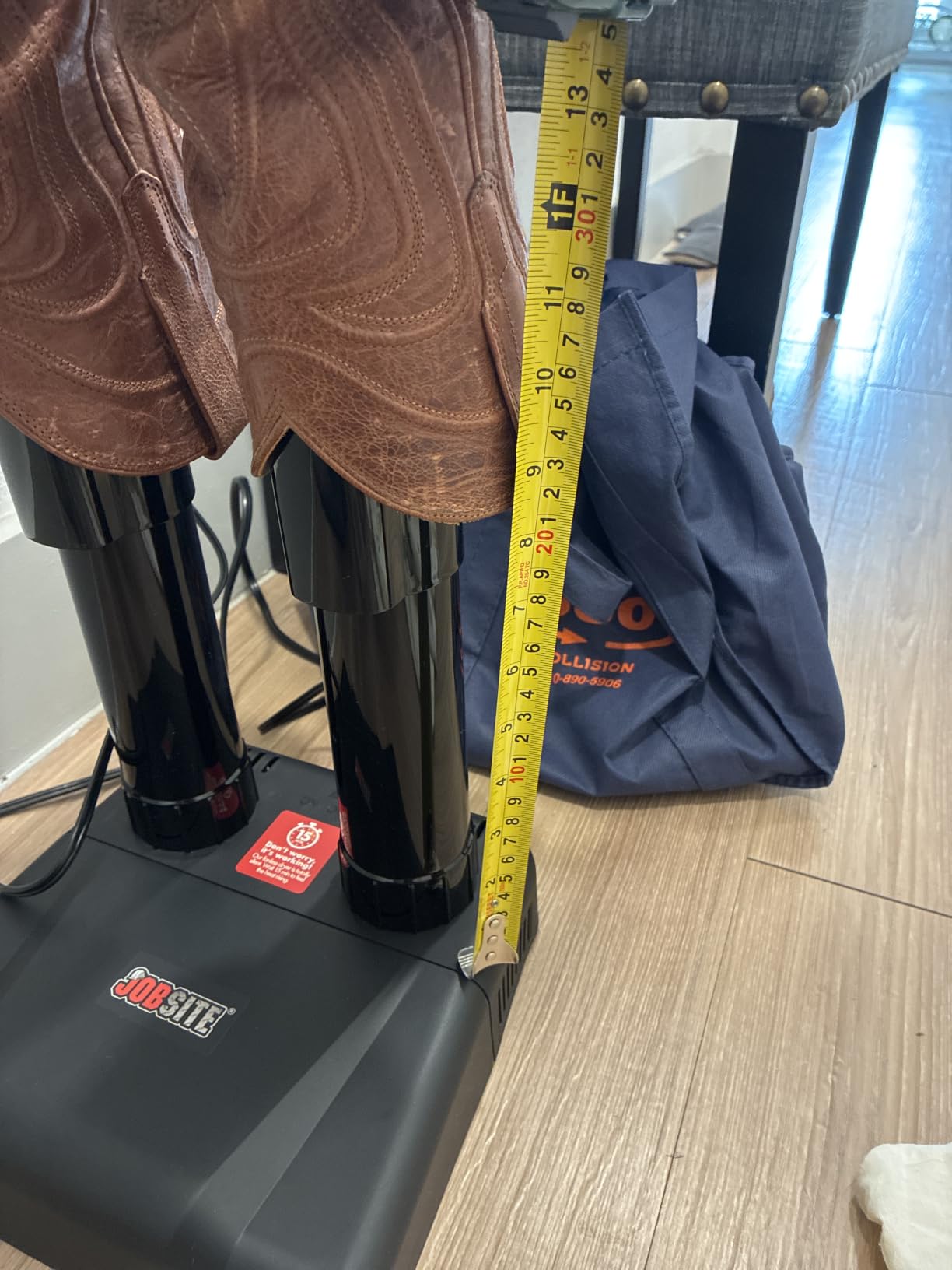Boot Dryer - Silent Warmer & Deodorizer For Work Boots, Gloves & Shoes - Fanless, 36W customer photo 1
