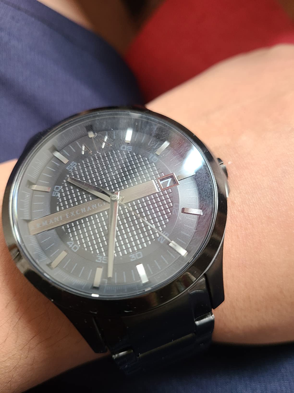 A|X Armani Exchange Men's Watch, Three-Hand Stainless Steel Watch for Men customer photo 2