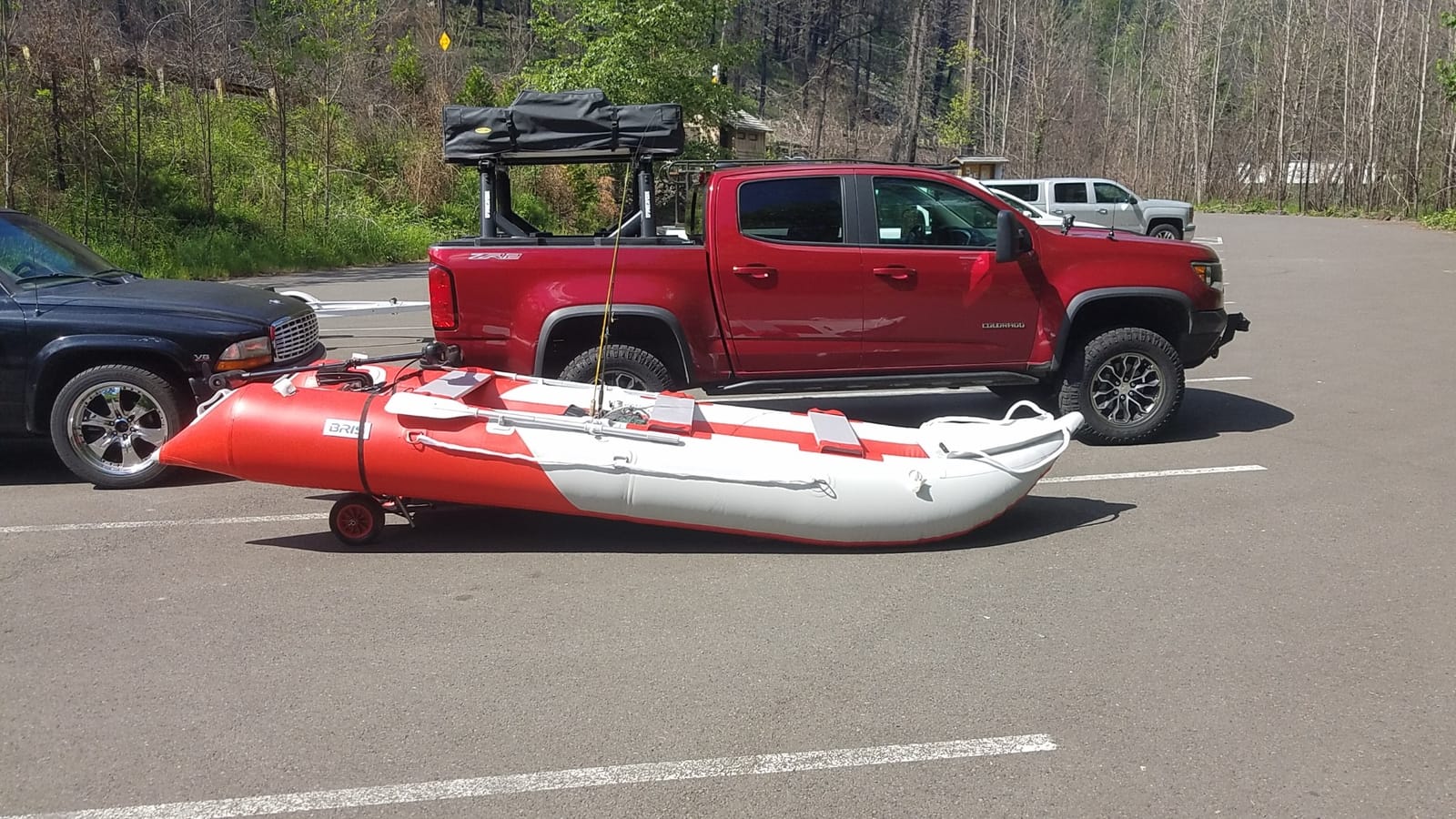 BRIS 14.1 FT Inflatable Kayak Fishing Tender Inflatable Poonton Boat with Air Floor customer photo 2
