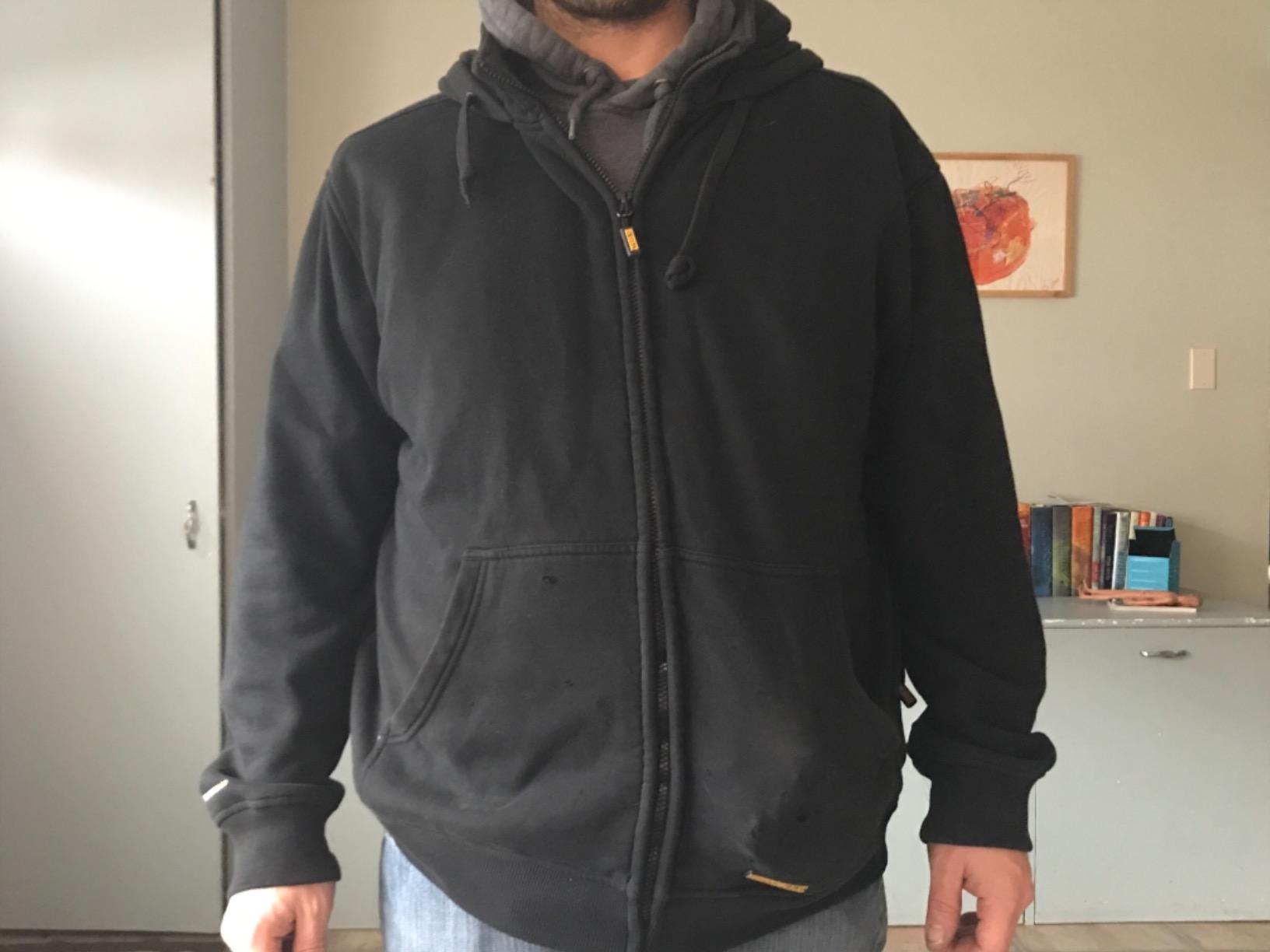 DEWALT DCHJ067B-L 20V/12V MAX Bare Hooded Heated Jacket, Black, Large customer photo 1