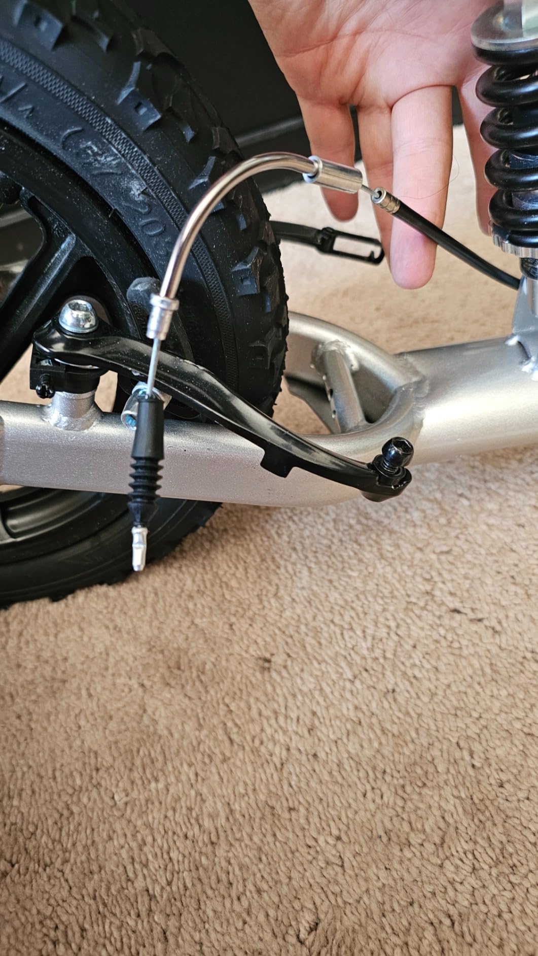 KneeRover PRO All Terrain Knee Scooter with Shock Absorber, Silver | Heavy Duty Knee Walker For Adults, For Foot Surgery & Broken Ankle Foot Injuries - Leg Scooter Best Knee Crutch Alternative customer photo 2