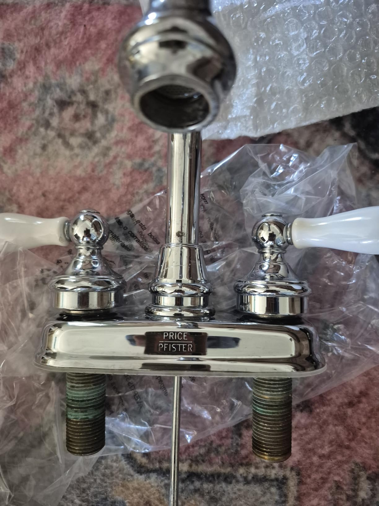 Pfister Courant 8 in Widespread 3 Hole Bathroom Sink Faucet 2 Handle Polished Chrome NSF Certified WaterSense Push & Seal Drain 360 Degree Swivel Spout LF049COPC customer photo 1