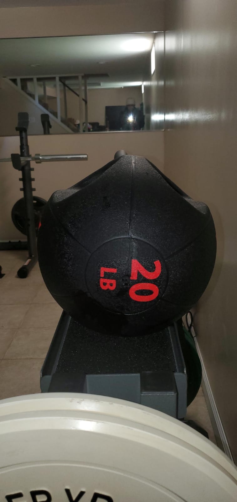 ZELUS Medicine Ball with Dual Grip| 10/20 lbs Exercise Ball |Weight Ball with Handles| Textured Grip Exercise Ball |Strength Training| Core Workouts | 10/20 lb, eco-friendly odorless rubber, dual anti-skid grips, for core strength training mobility, home gym crossfit customer photo 2