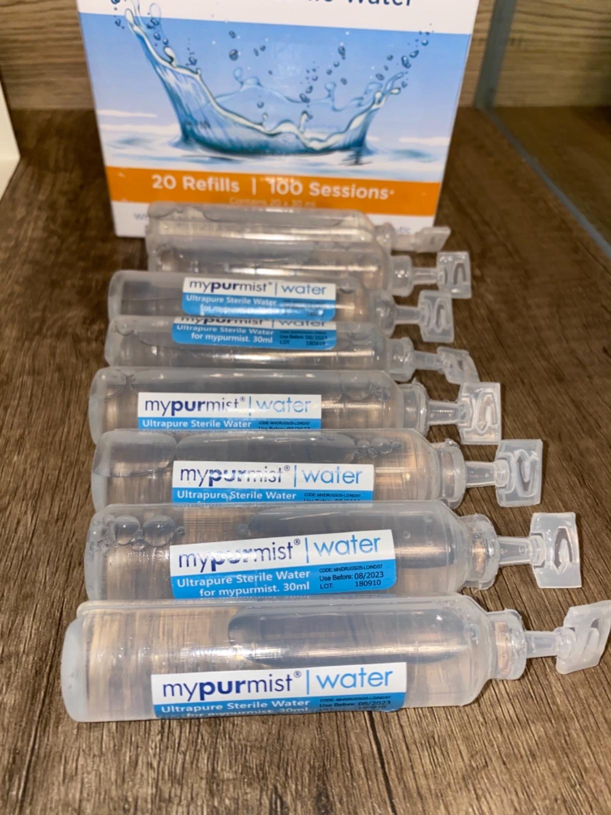 Mypurmist Free Cordless Steam & Sinus Inhaler Premium Kit | Extra Water Refills, Handsfree Strap, Scent Pads, Travel Bag, and Charger customer photo 2