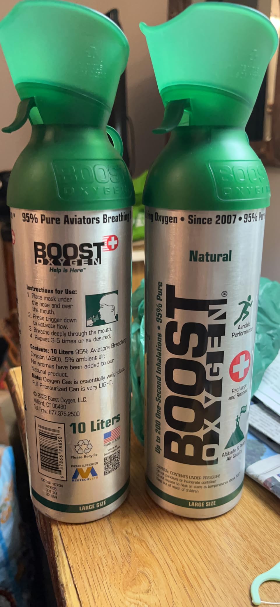 Boost Oxygen Large Natural 10L Canister, 3 Pack | Bigger Can & Long Lasting - No Added Aromas - For Use at Home, Camping & Extended Travel customer photo 1