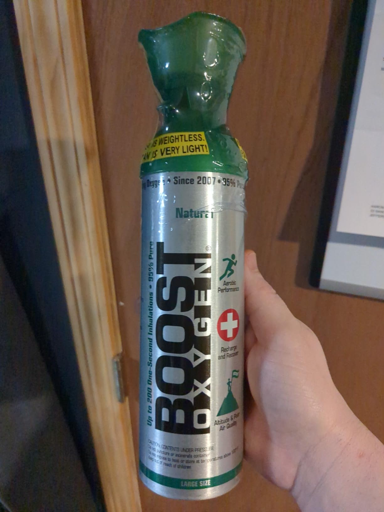 Boost Oxygen Large Natural 10L Canister, 3 Pack | Bigger Can & Long Lasting - No Added Aromas - For Use at Home, Camping & Extended Travel customer photo 2