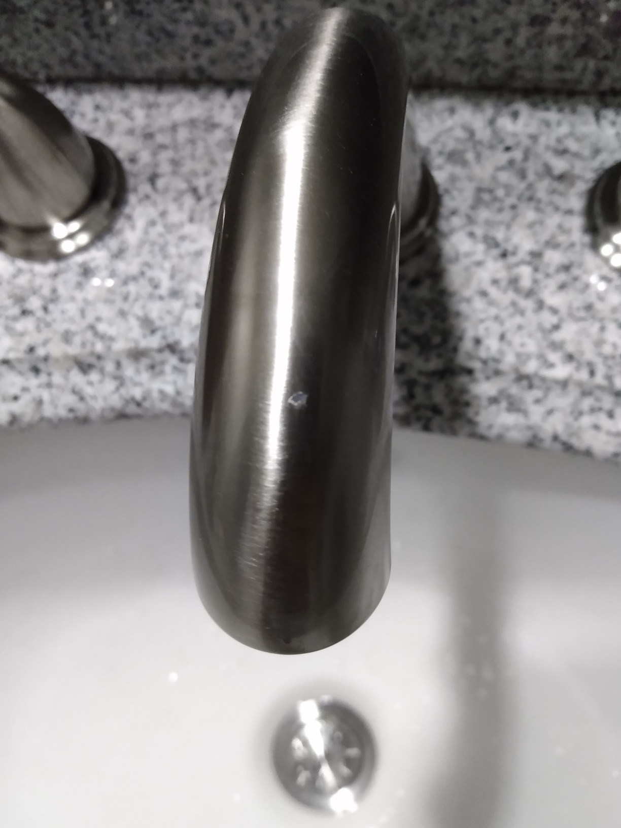 Phiestina 8 Inch 2 Handles 3 Holes Deck Mount Brushed Nickel Widespread Bathroom Faucet, with Pop Up Drain, WF008-5-BN customer photo 2